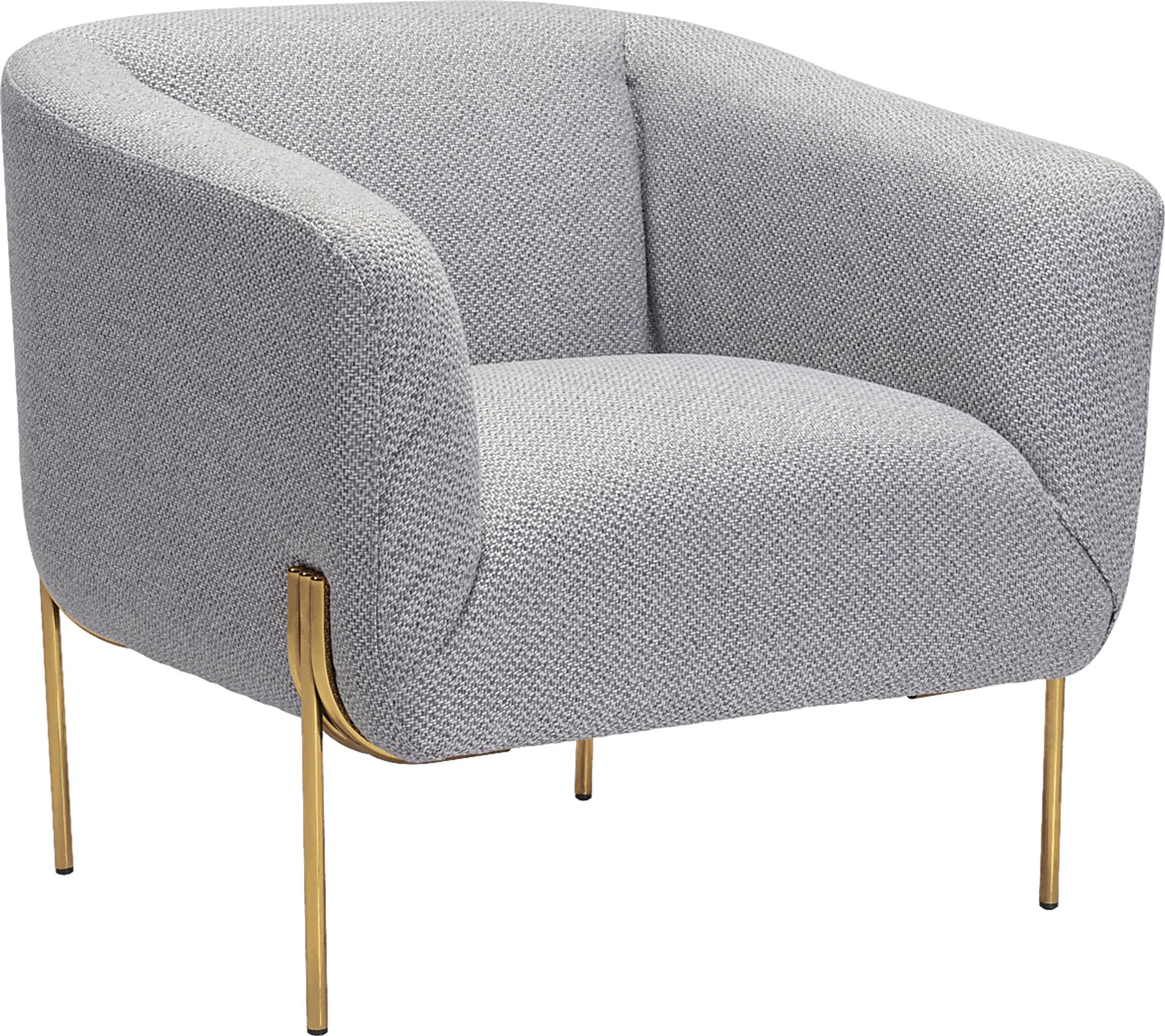 Ebersole Gray Accent Chair - Image 1