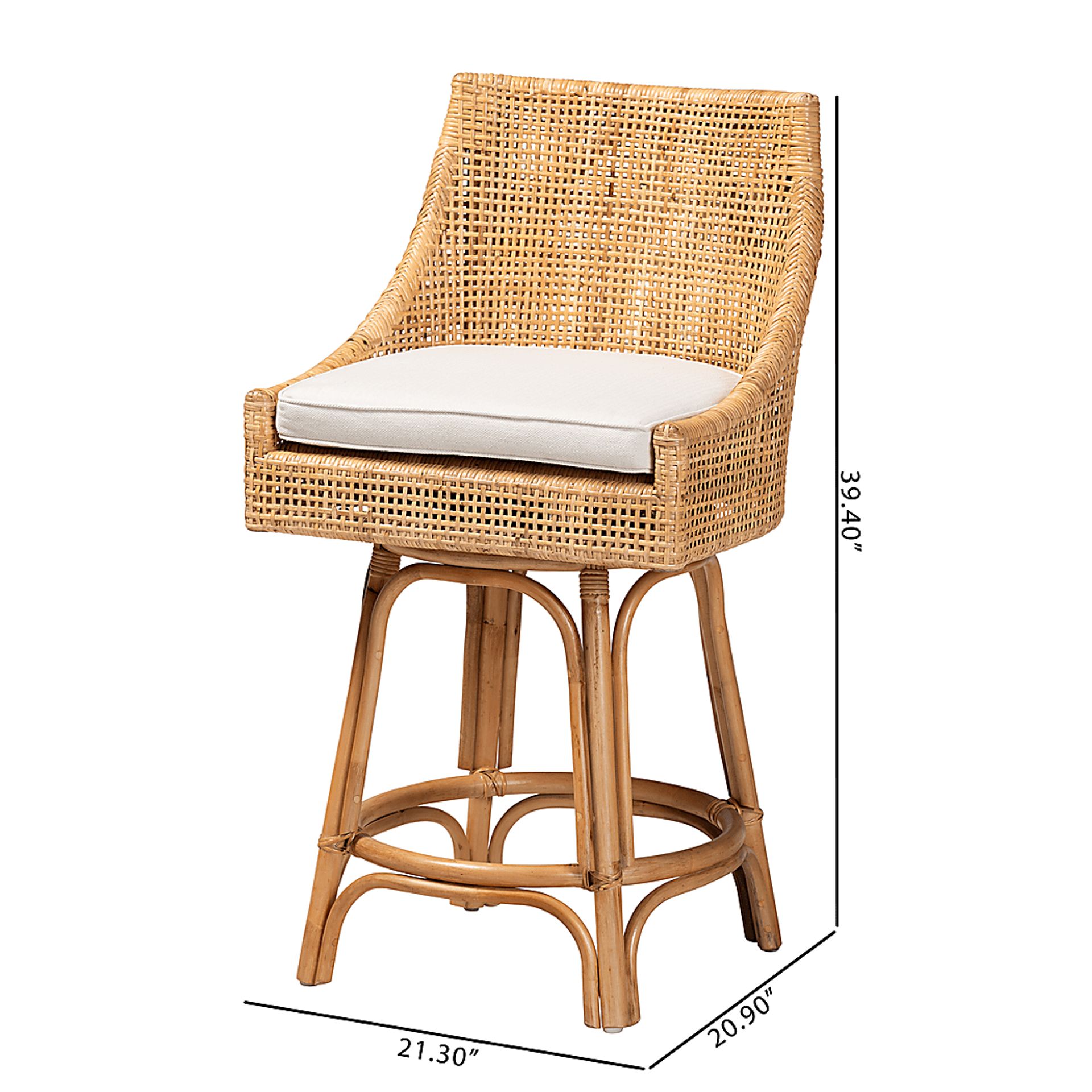 Eccles Brown Counter Stool - Image 9