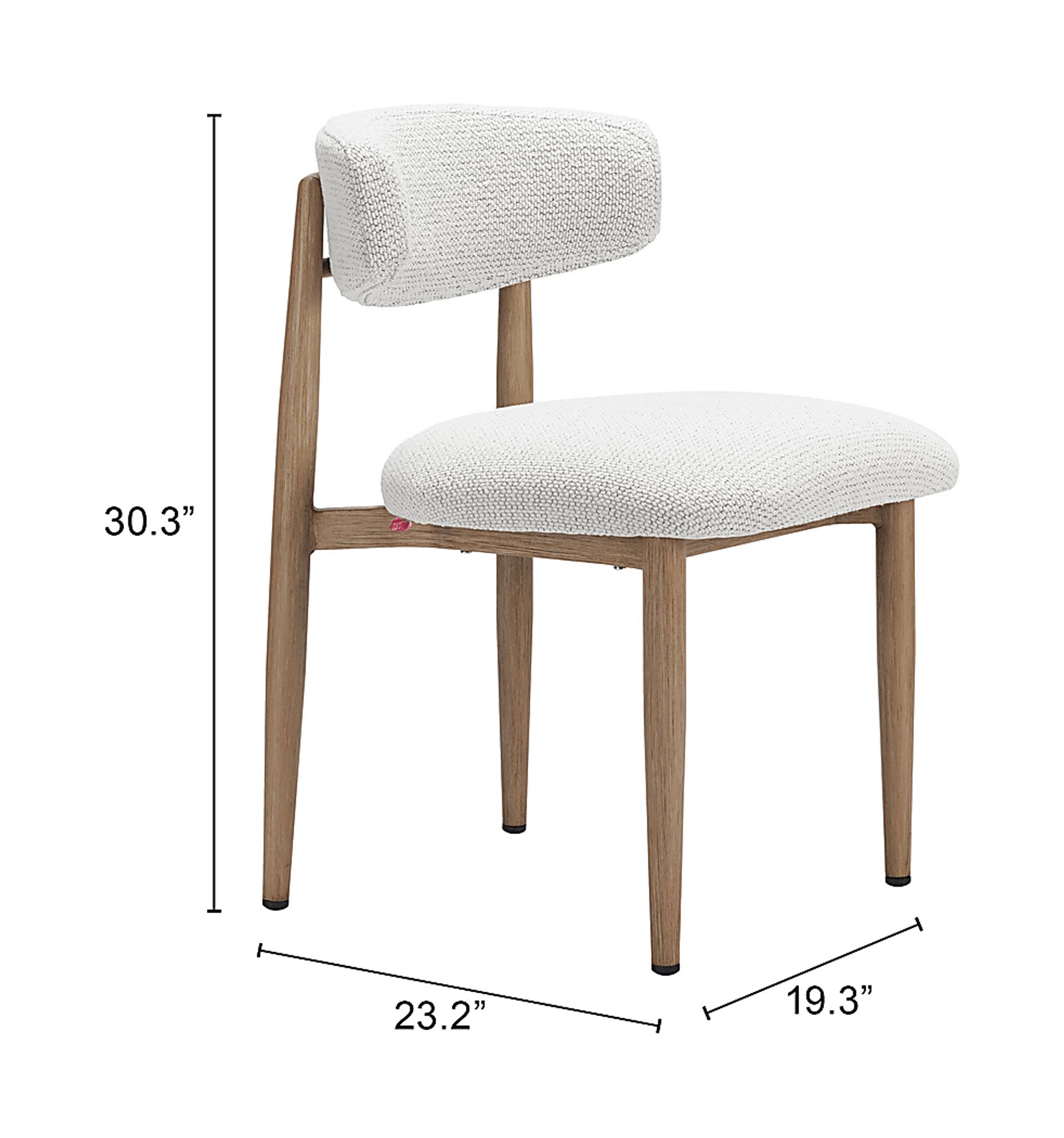 Echemellia White Dining Chair - Image 2