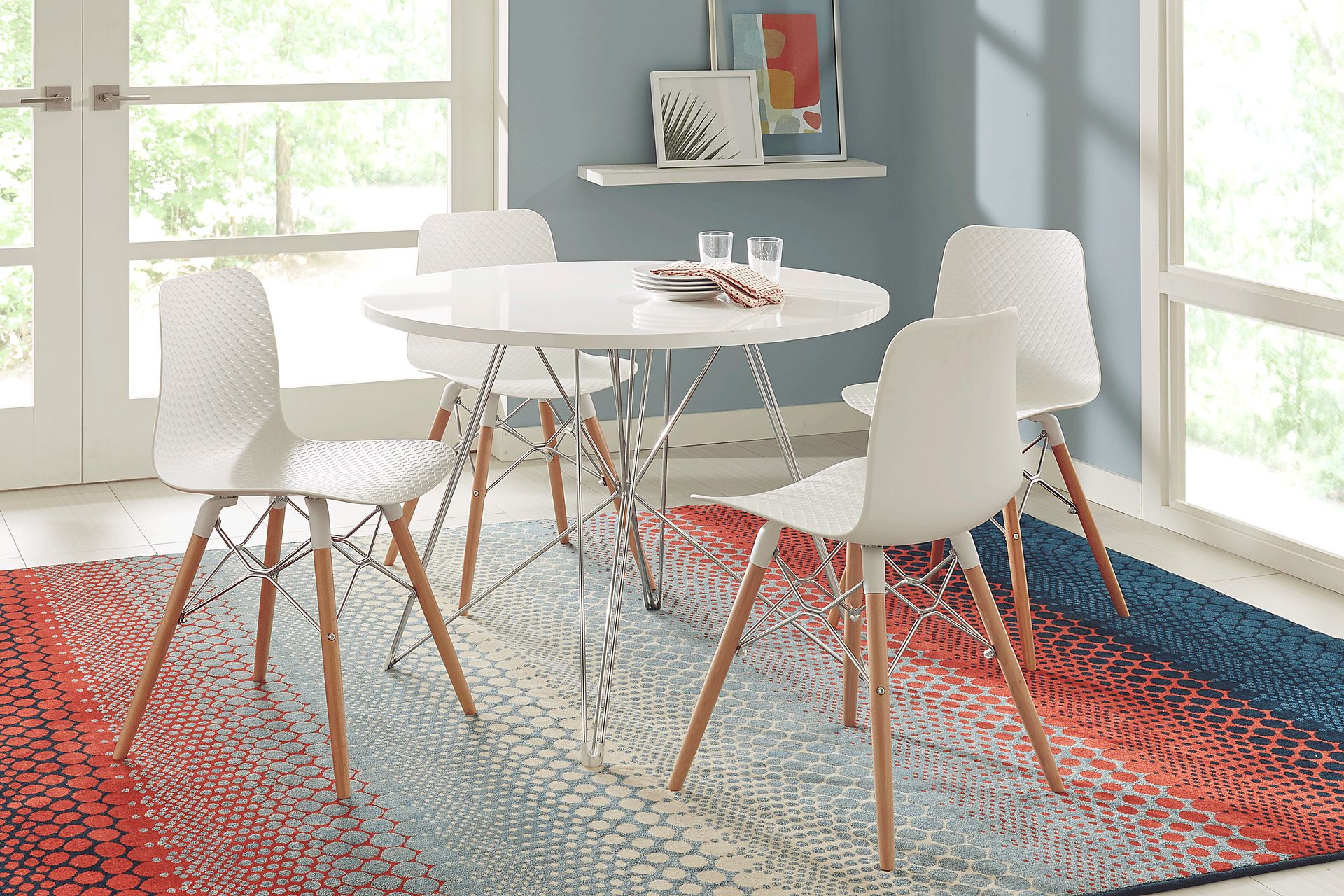 Echo Park White 5 Pc Dining Set - Image 1