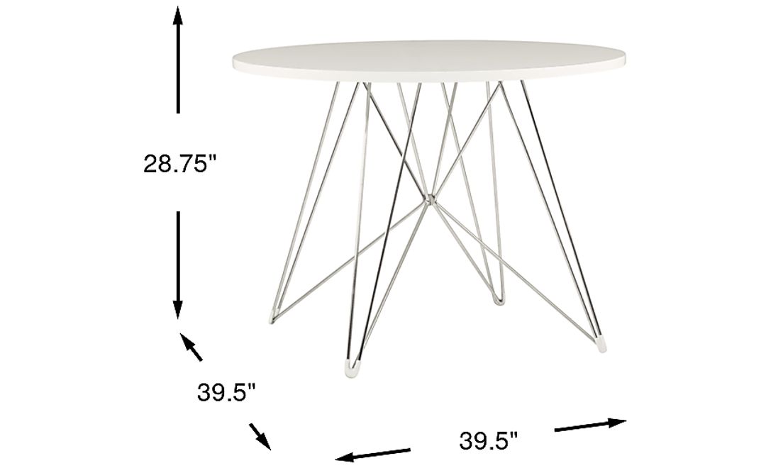 Echo Park White Dining Table
