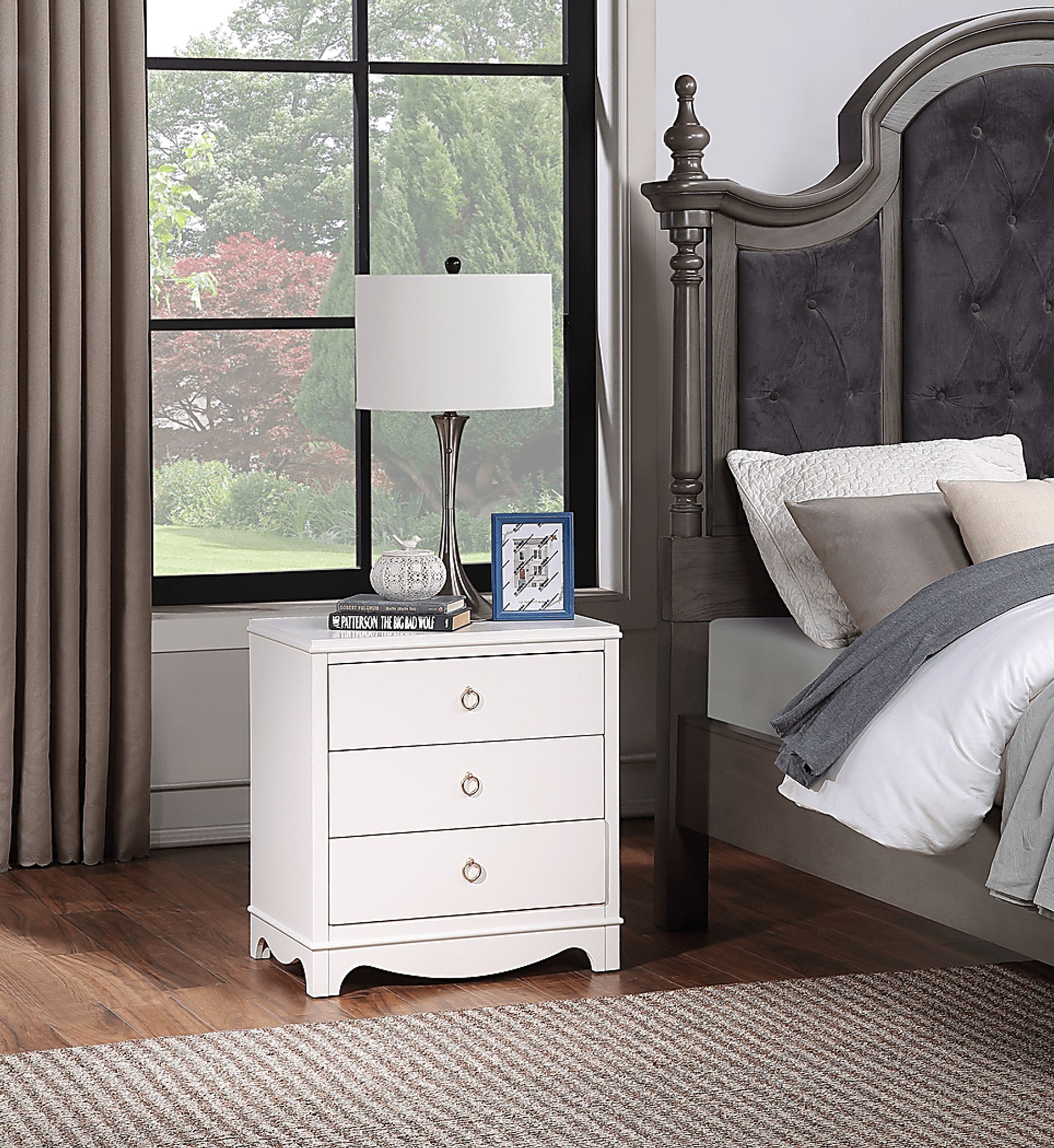 Echopines White End Table - Image 7
