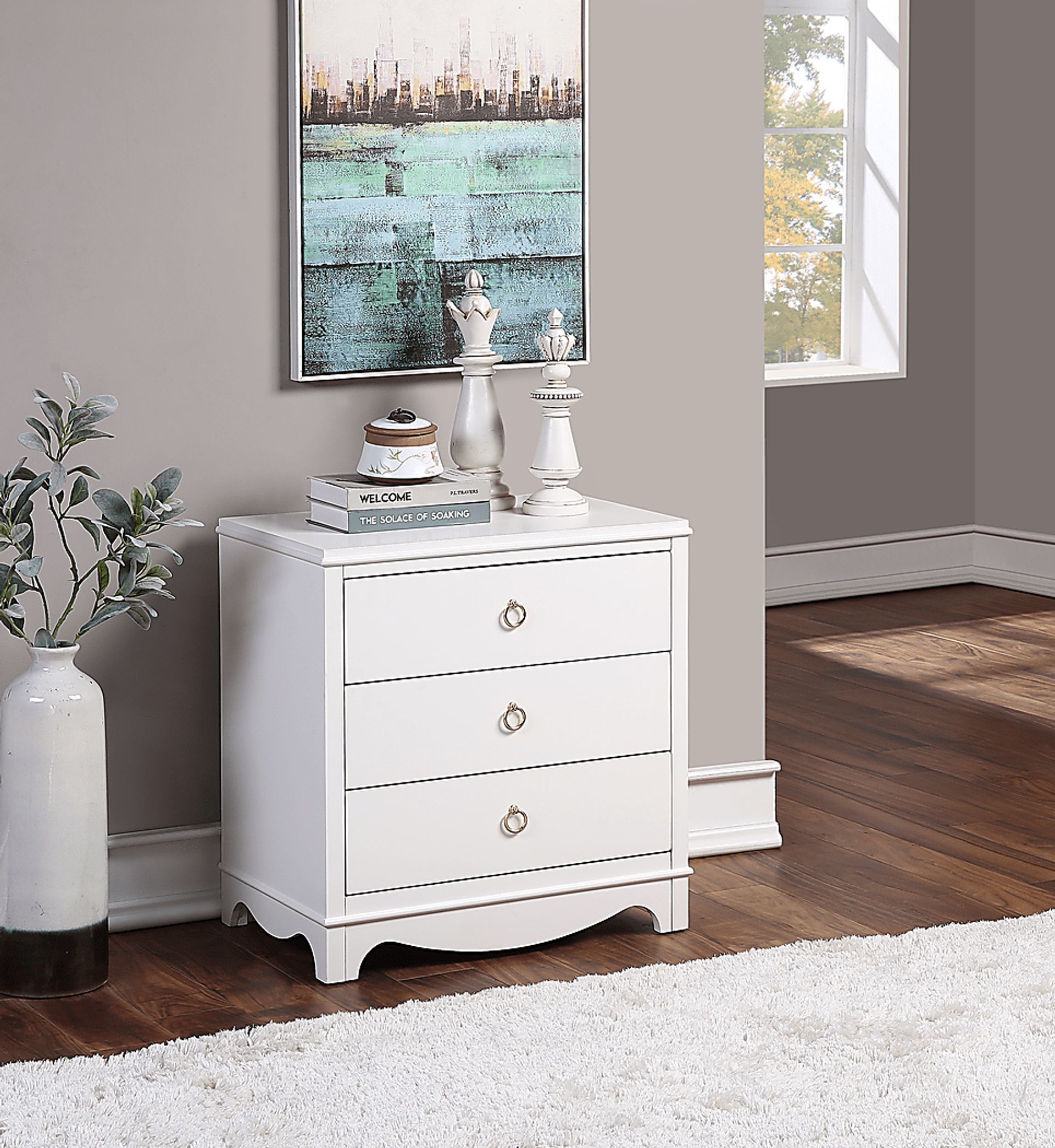 Echopines White End Table - Image 9