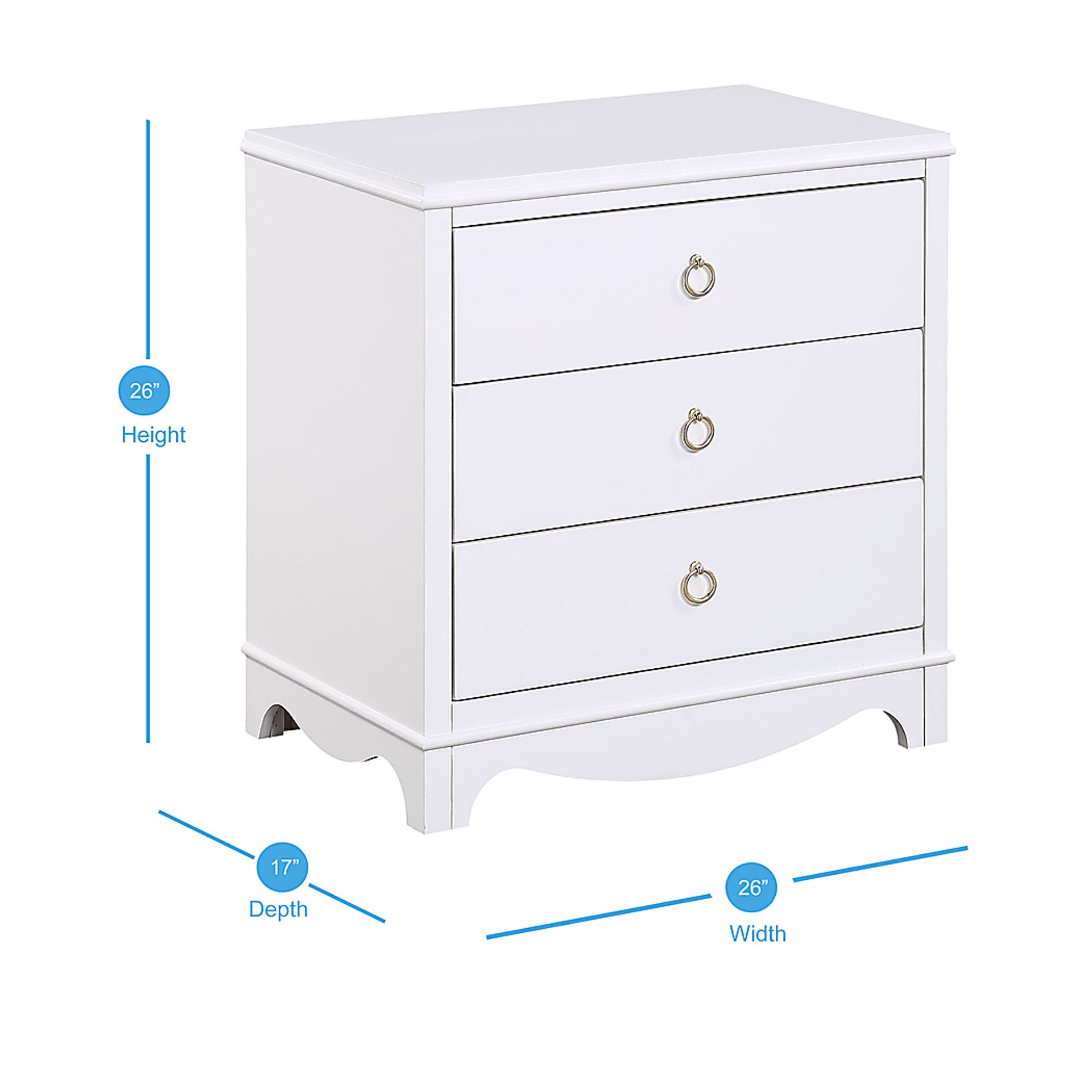 Echopines White End Table - Image 10