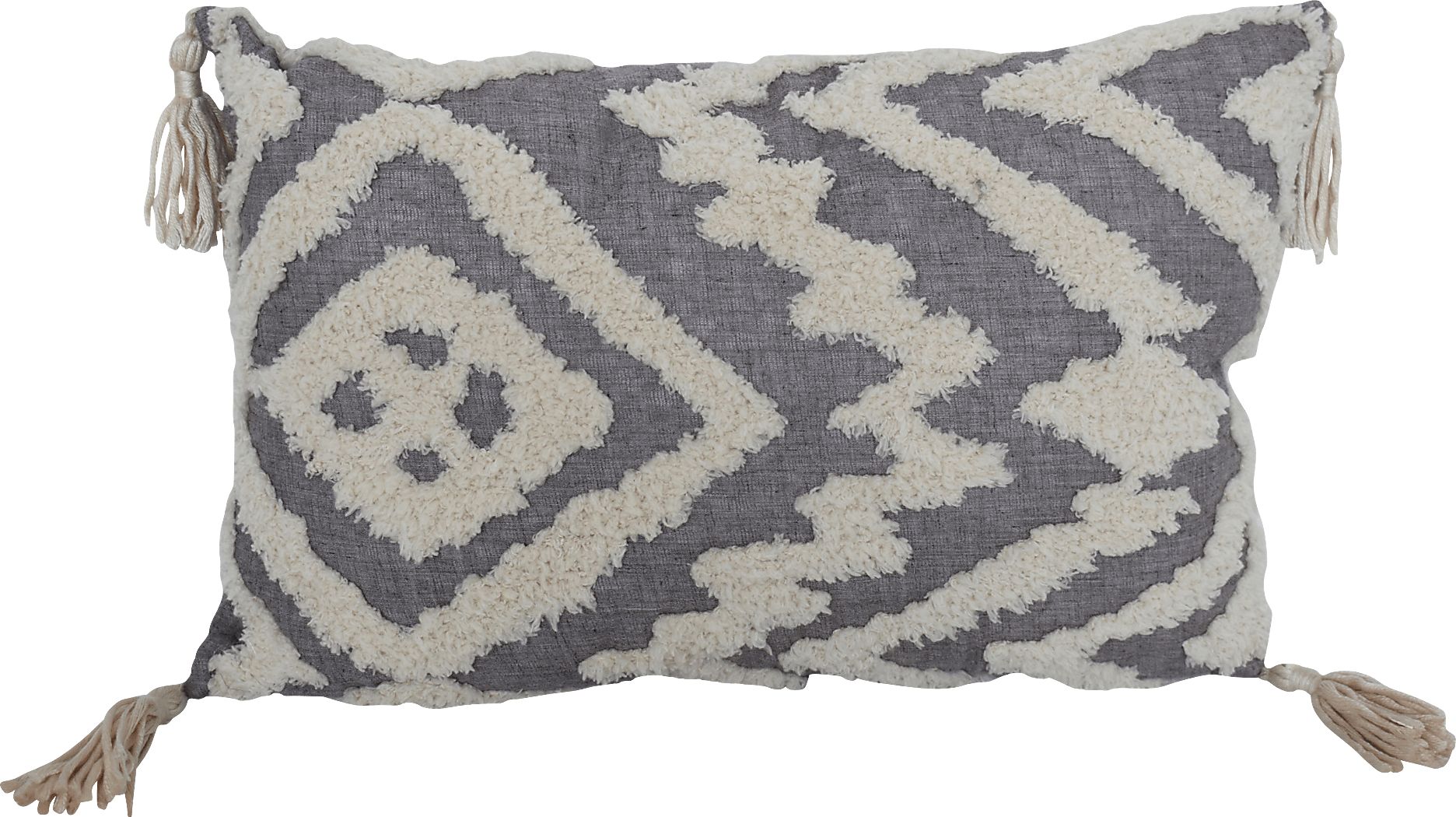 Echota Gray Throw Pillow