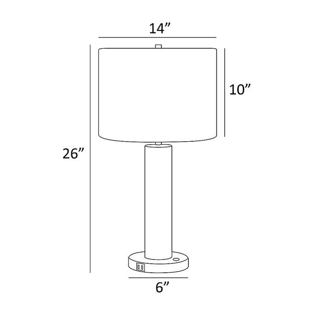 Eckles Loop White Lamp - Thumbnail - Image 4