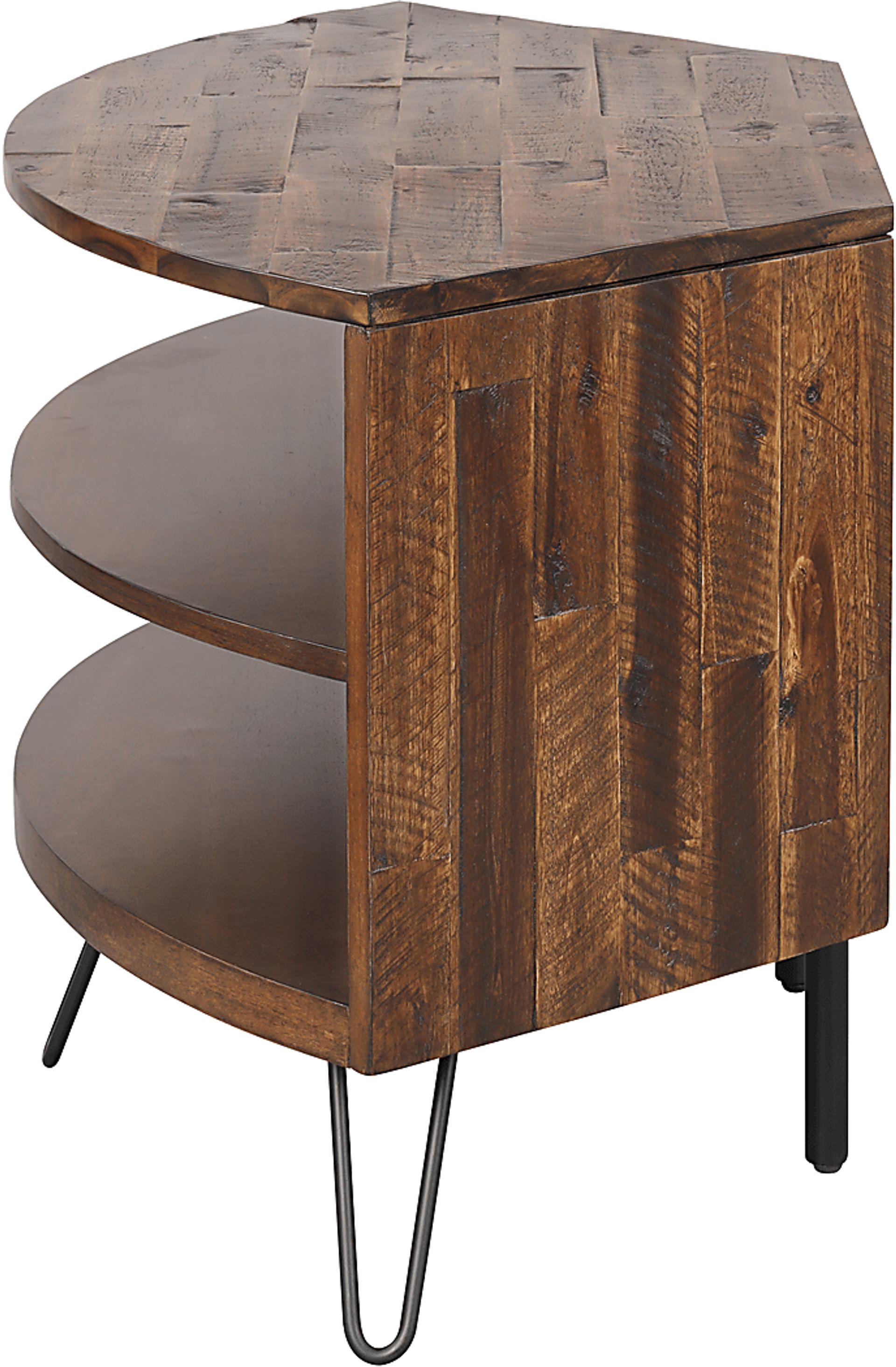 Eclanens Dark Brown 43 in. Corner TV Console - Image 2