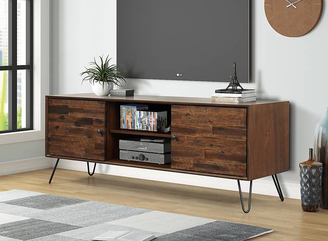 Eclanens Dark Brown 56 in. TV Console - Thumbnail - Image 6