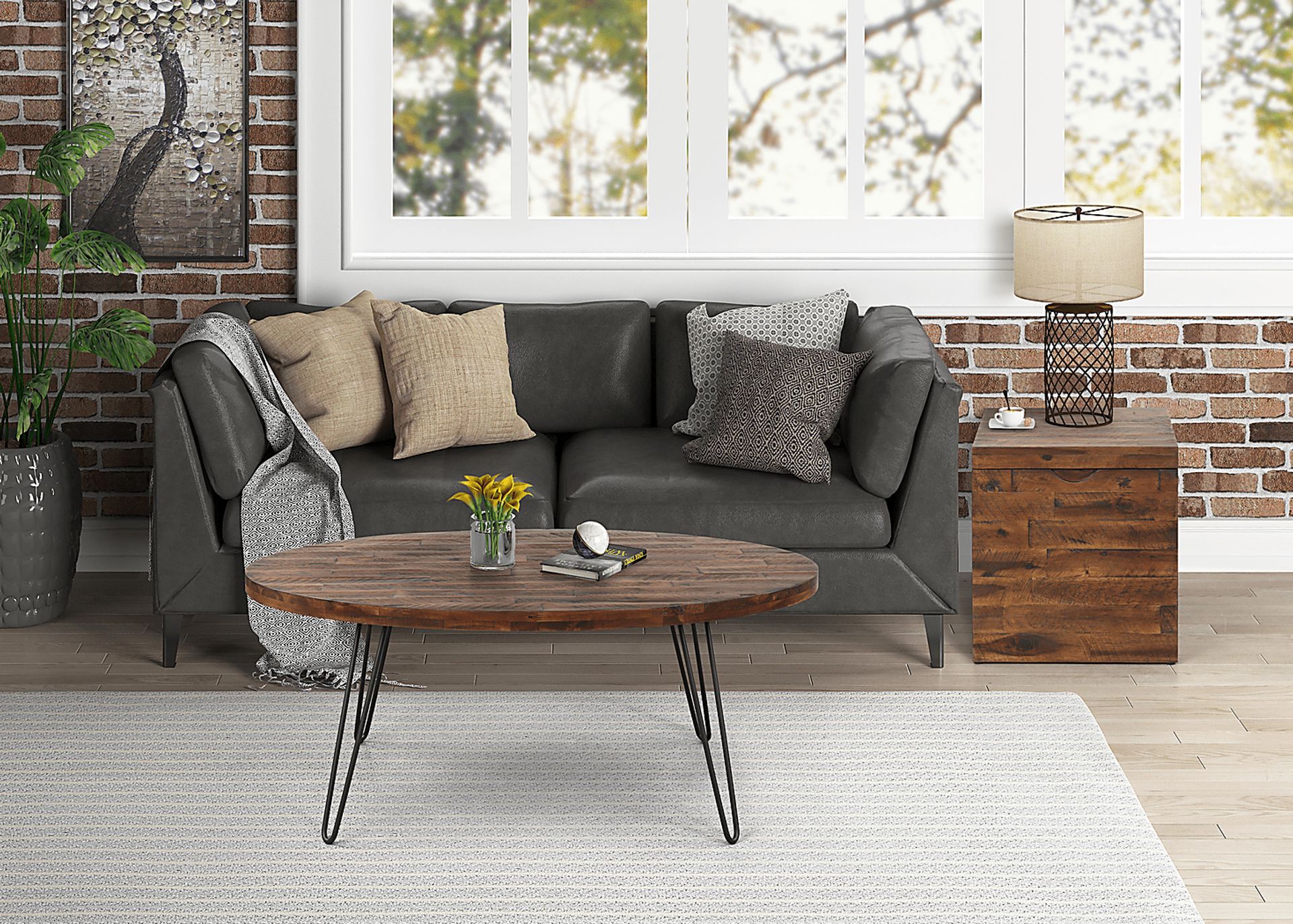 Eclanens Dark Brown Cocktail Table - Image 7