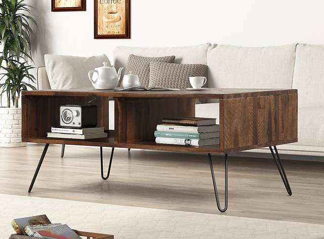 Eclanens Dark Brown Coffee Table - Thumbnail - Image 5