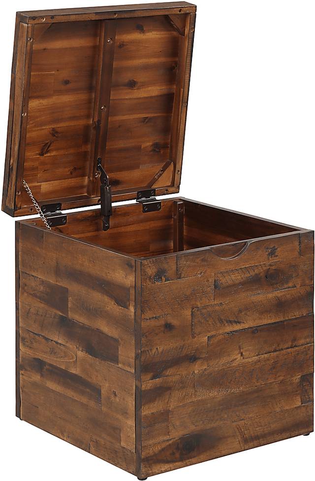 Eclanens Dark Brown Storage Trunk - Thumbnail - Image 3