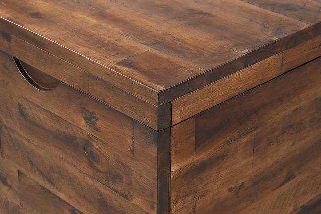 Eclanens Dark Brown Storage Trunk - Thumbnail - Image 4
