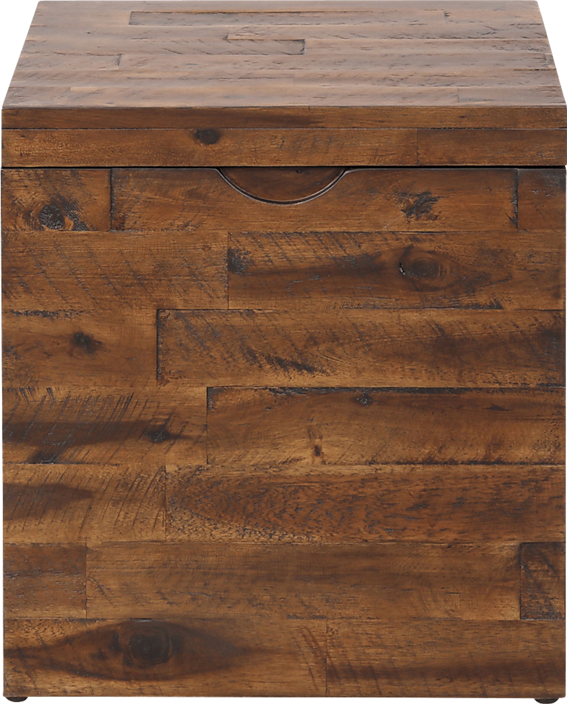 Eclanens Dark Brown Storage Trunk - Image 1