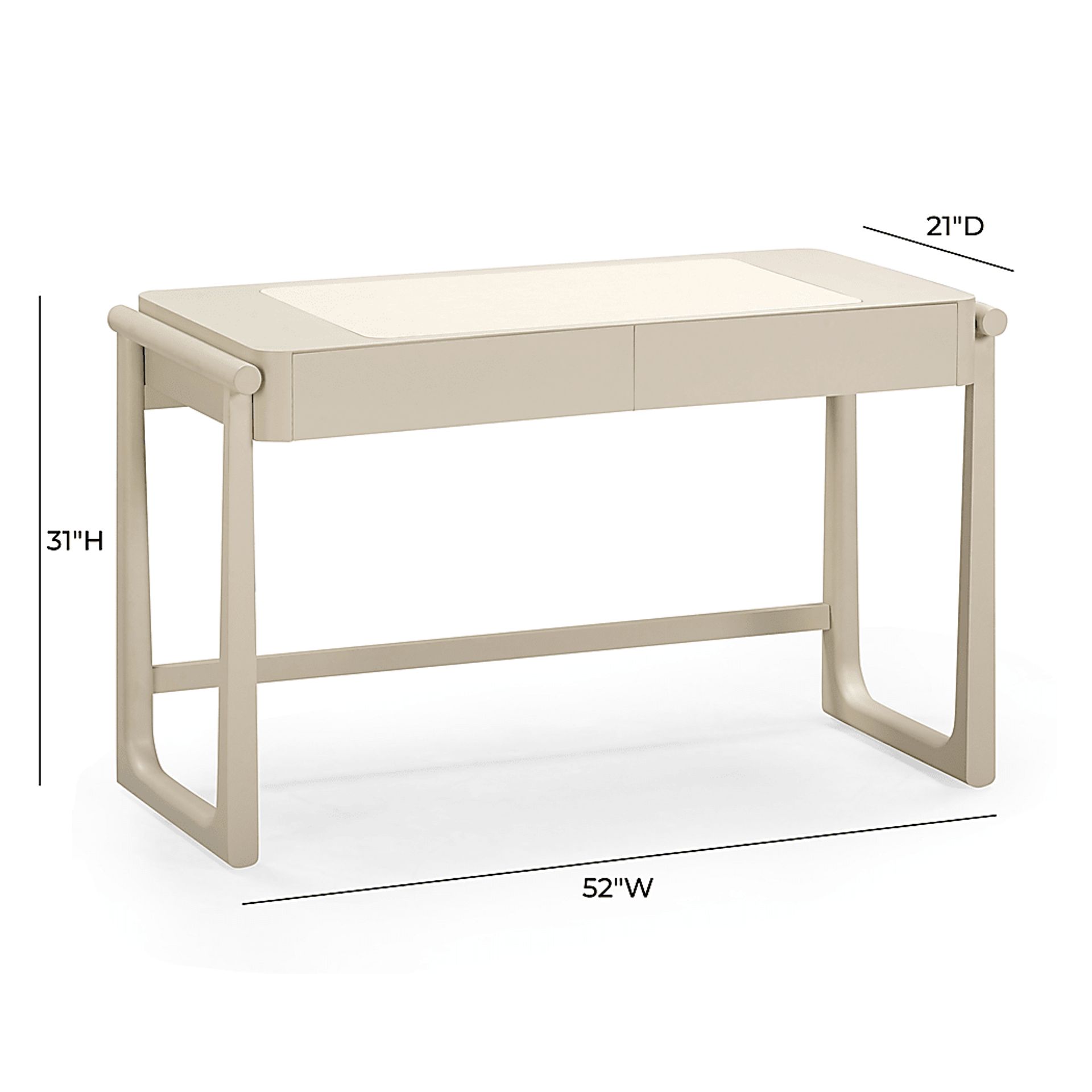 Ecliprises Taupe Desk - Image 3