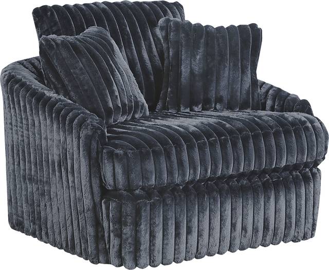 Eclipse Black Swivel Chair - Thumbnail - Image 1