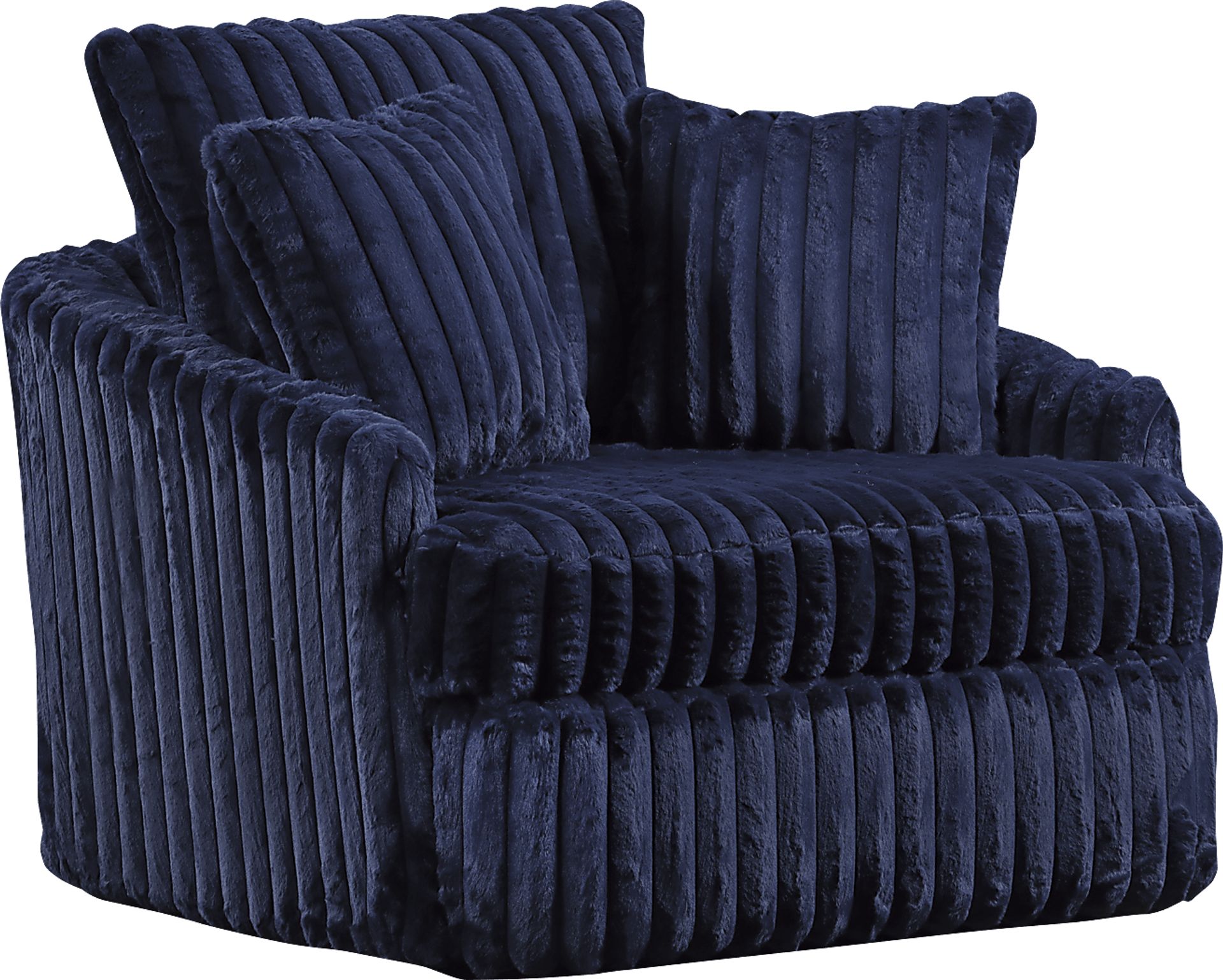 Eclipse Blue Swivel Chair - Image 1