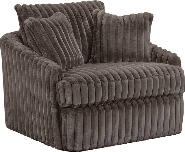 Eclipse Brown Swivel Chair - Thumbnail - Image 1
