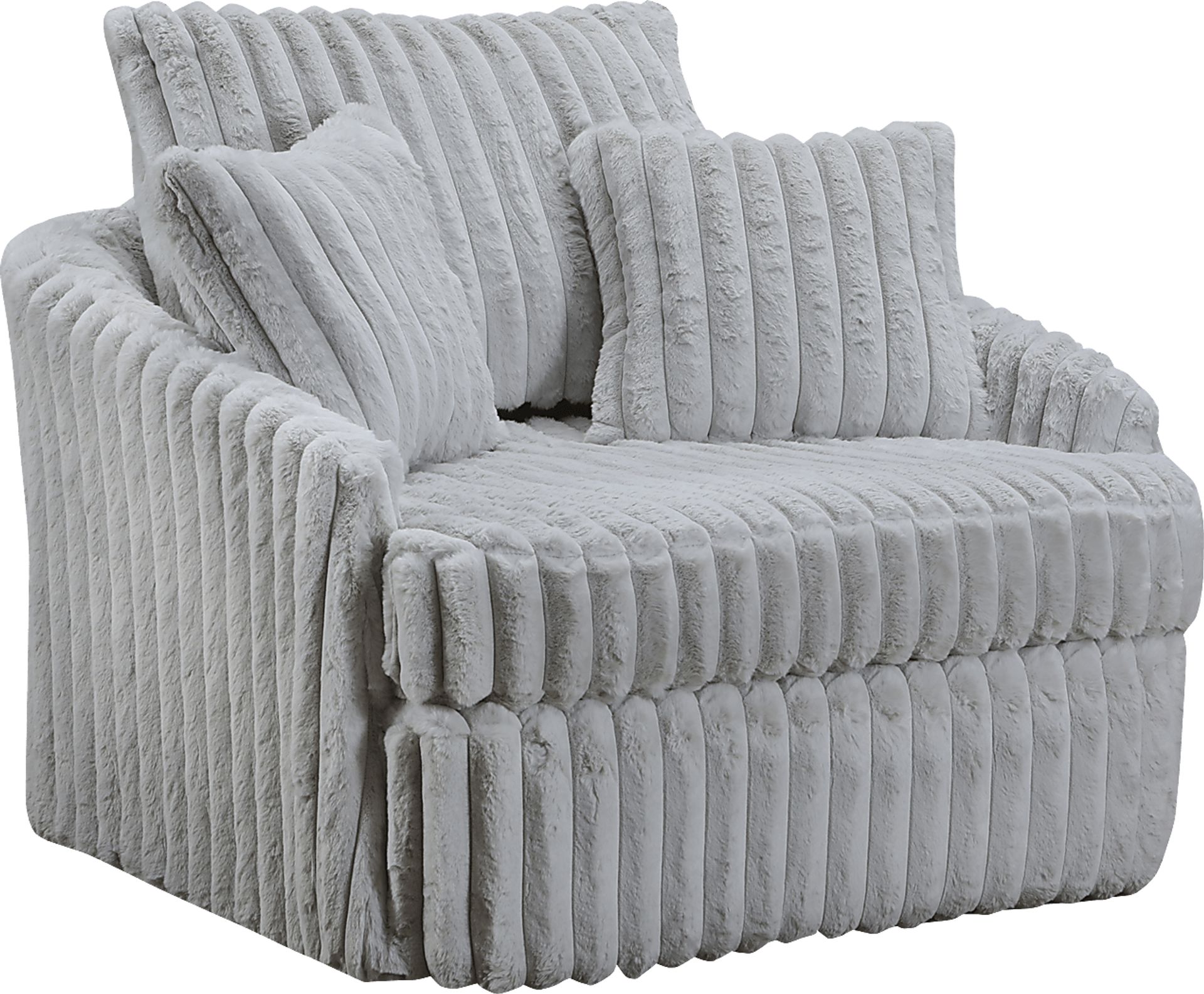 Eclipse Gray Swivel Chair - Image 1