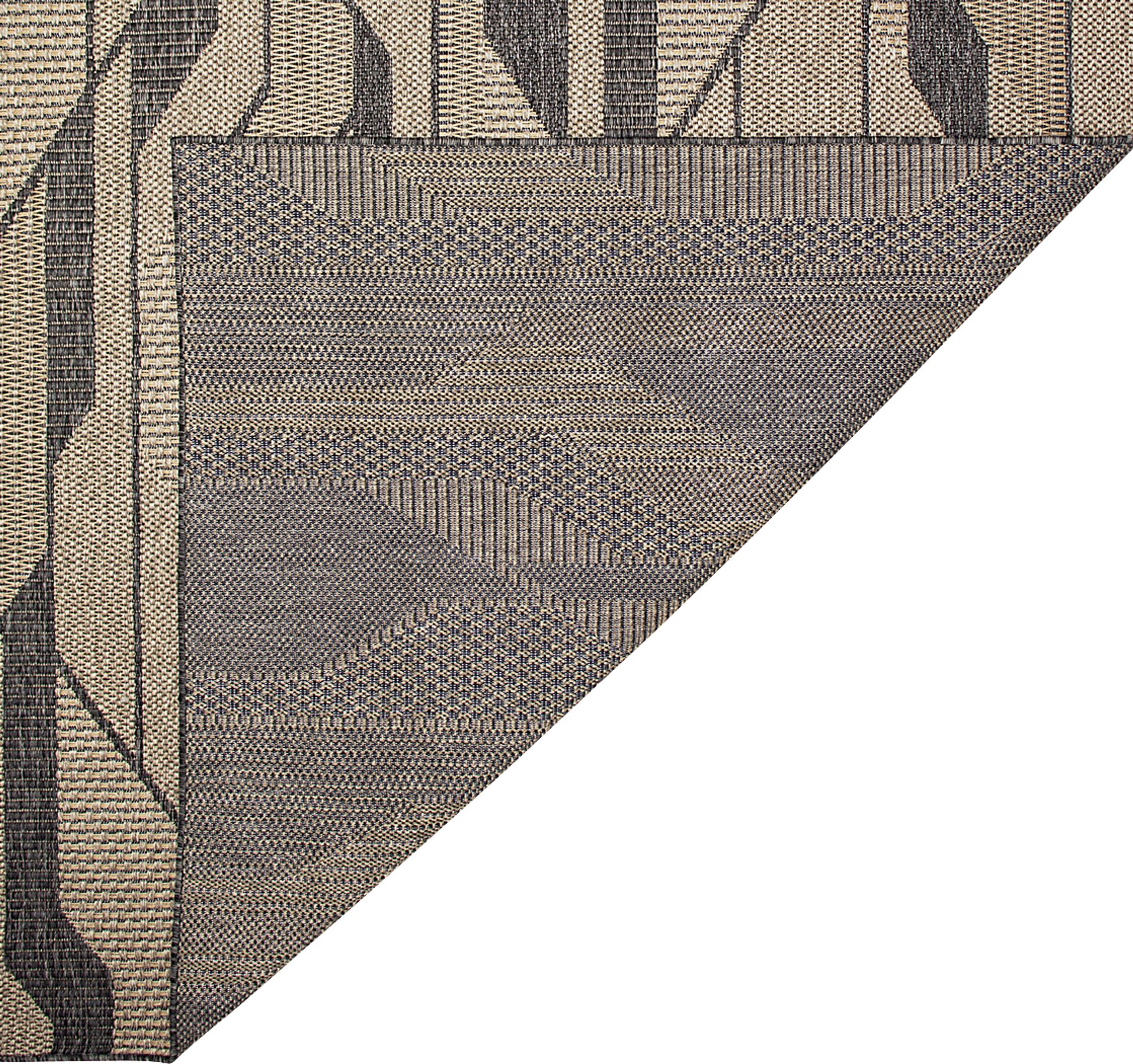 Ecrosia Taupe 6'6 x 9'4 Indoor/Outdoor Rug - Image 5