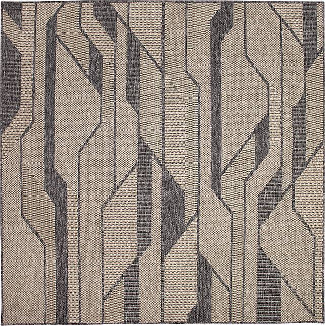 Ecrosia Taupe 7'10 Square Indoor/Outdoor Rug - Thumbnail - Image 1