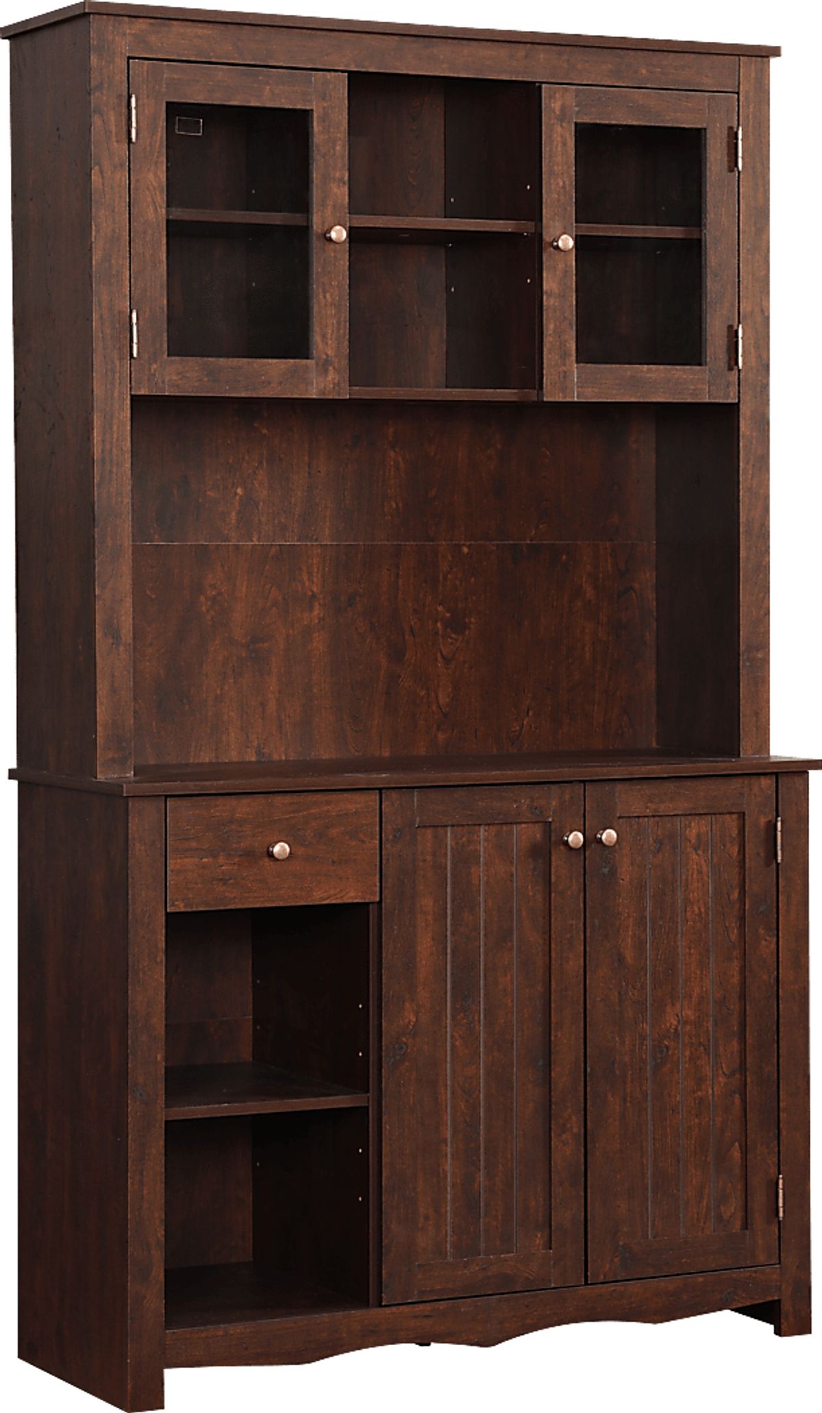 Edbrooke Mahogany Dark Wood China Cabinet | Rooms to Go