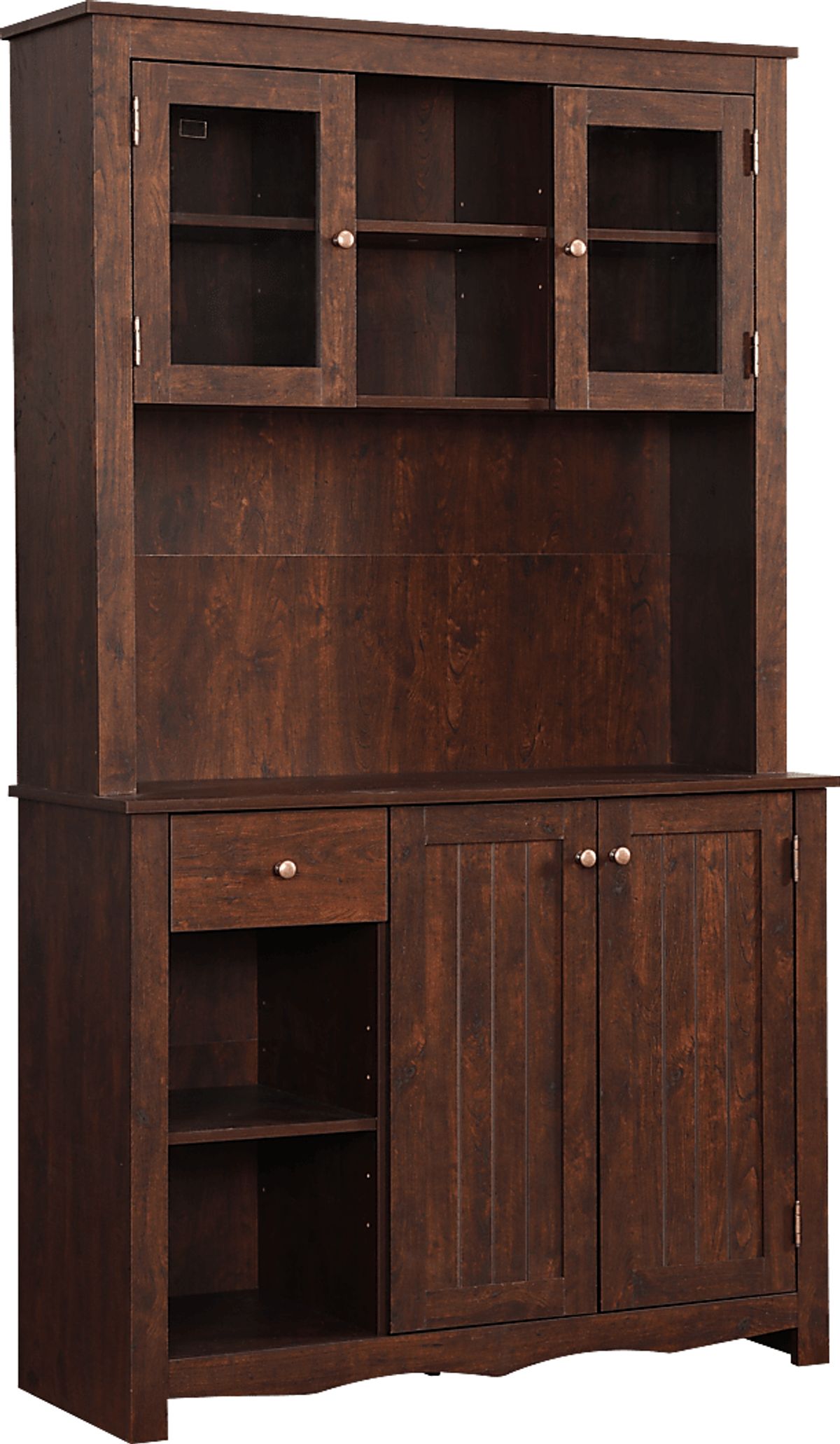 Edbrooke Mahogany Dark Wood China Cabinet | Rooms to Go