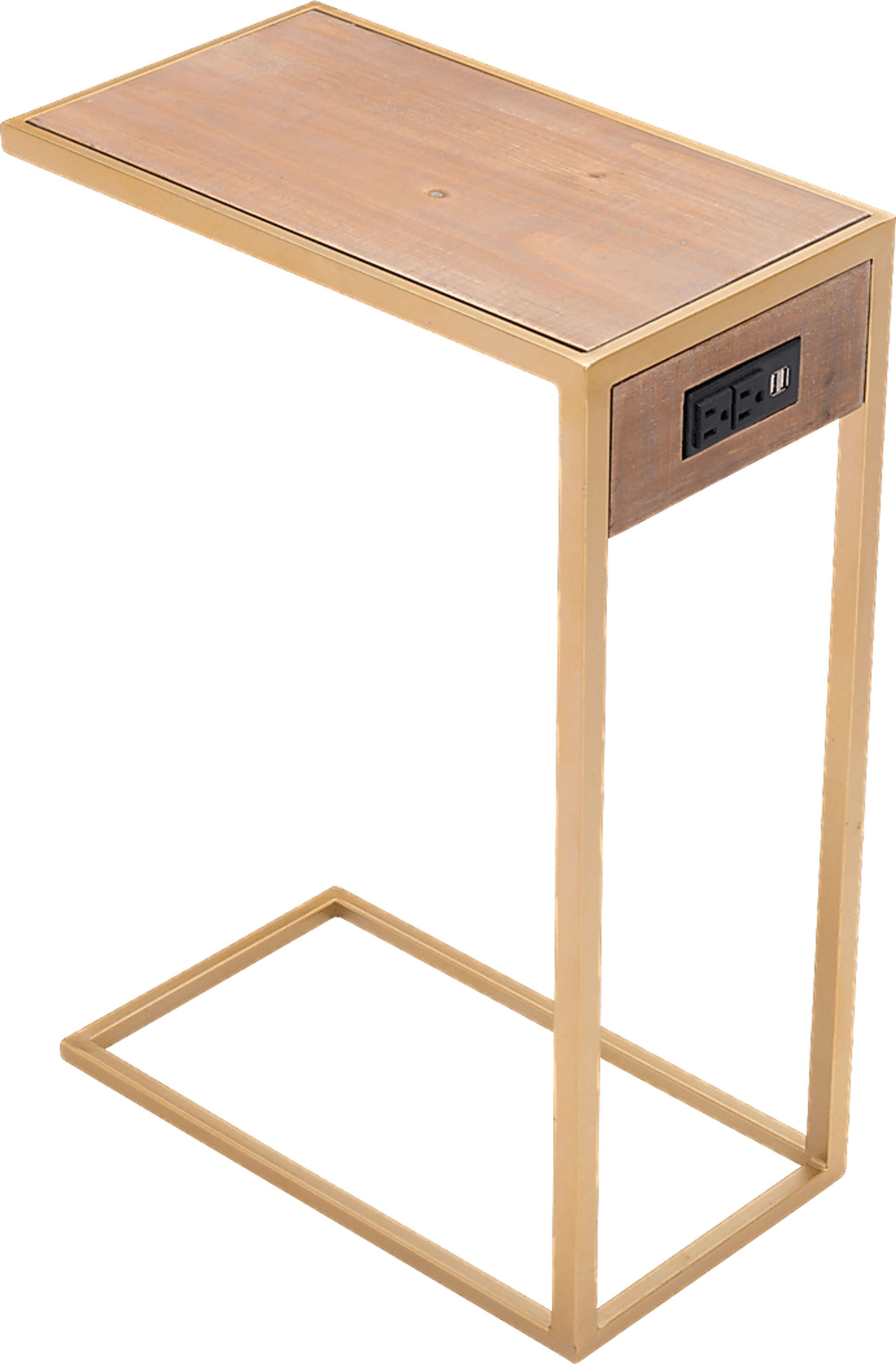 Edda Natural Accent Table - Image 6
