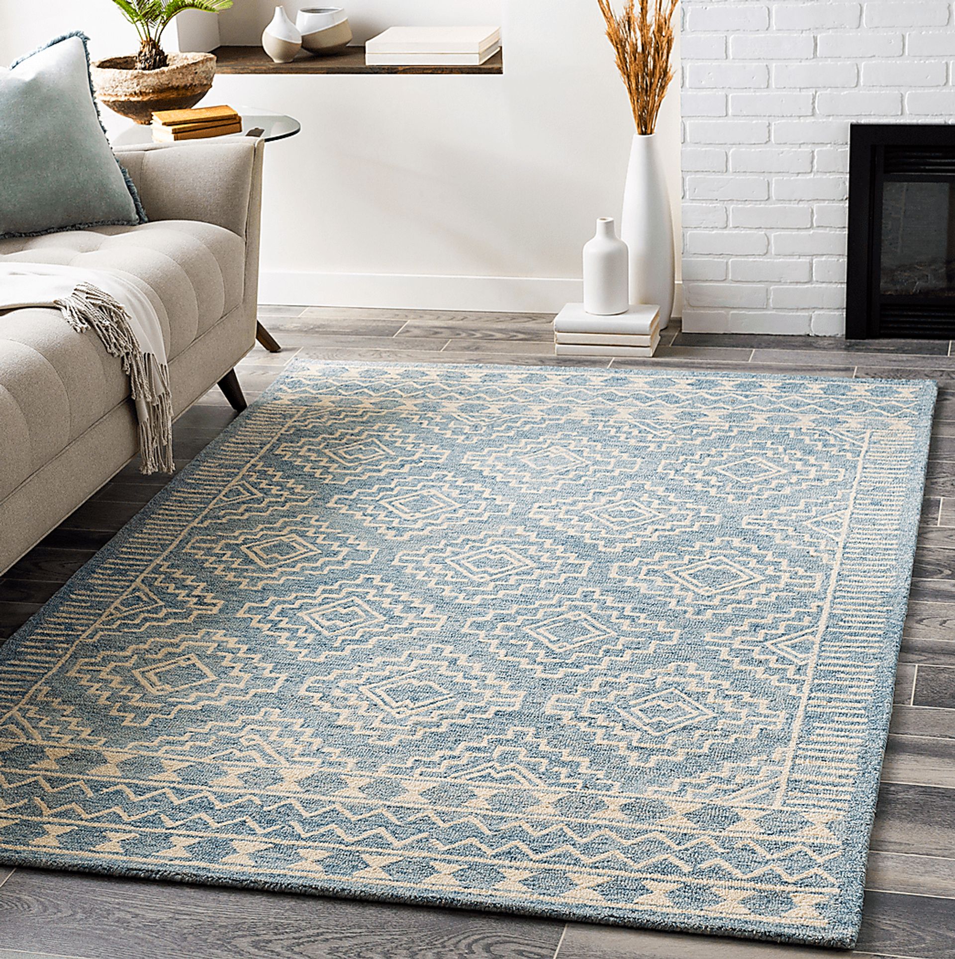 Eddith Blue 8' x 10' Rug - Image 7