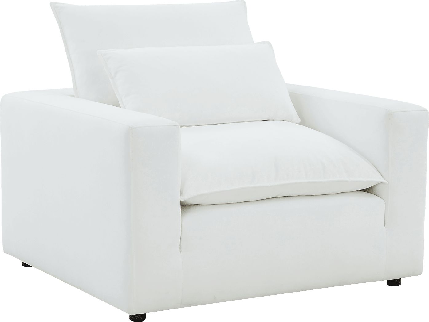 Eddlynch White Accent Chair