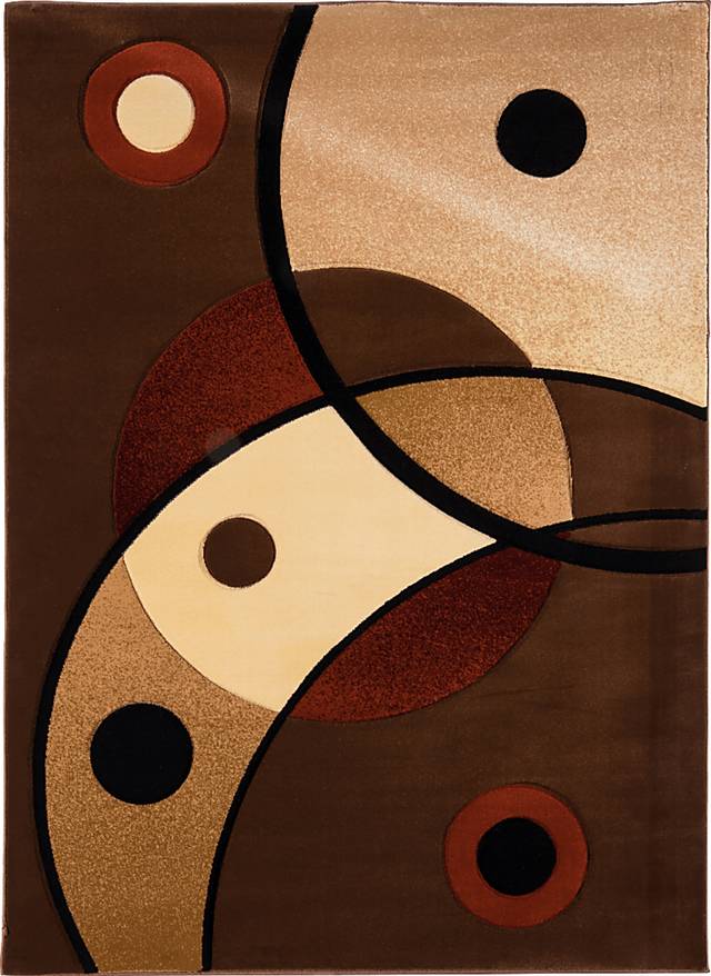 Edelie Brown 5' x 7'3 Rug - Thumbnail - Image 1