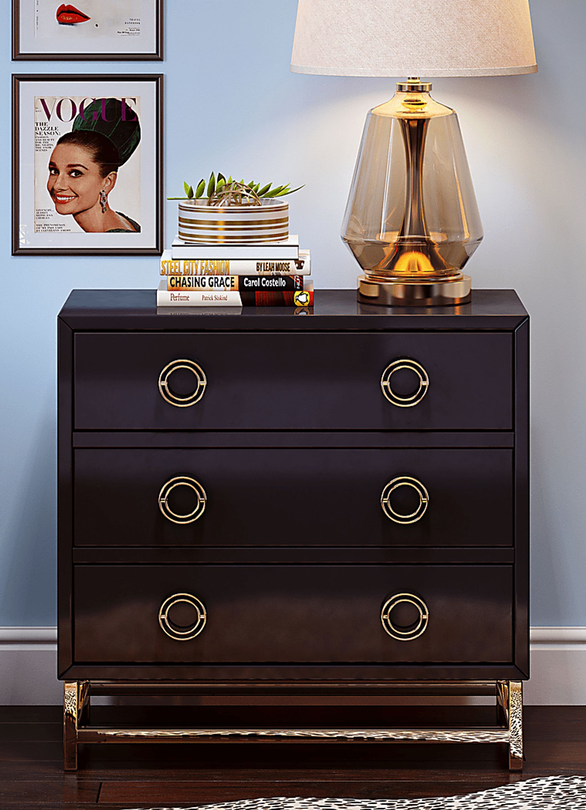 Edellan Black Dresser - Image 9