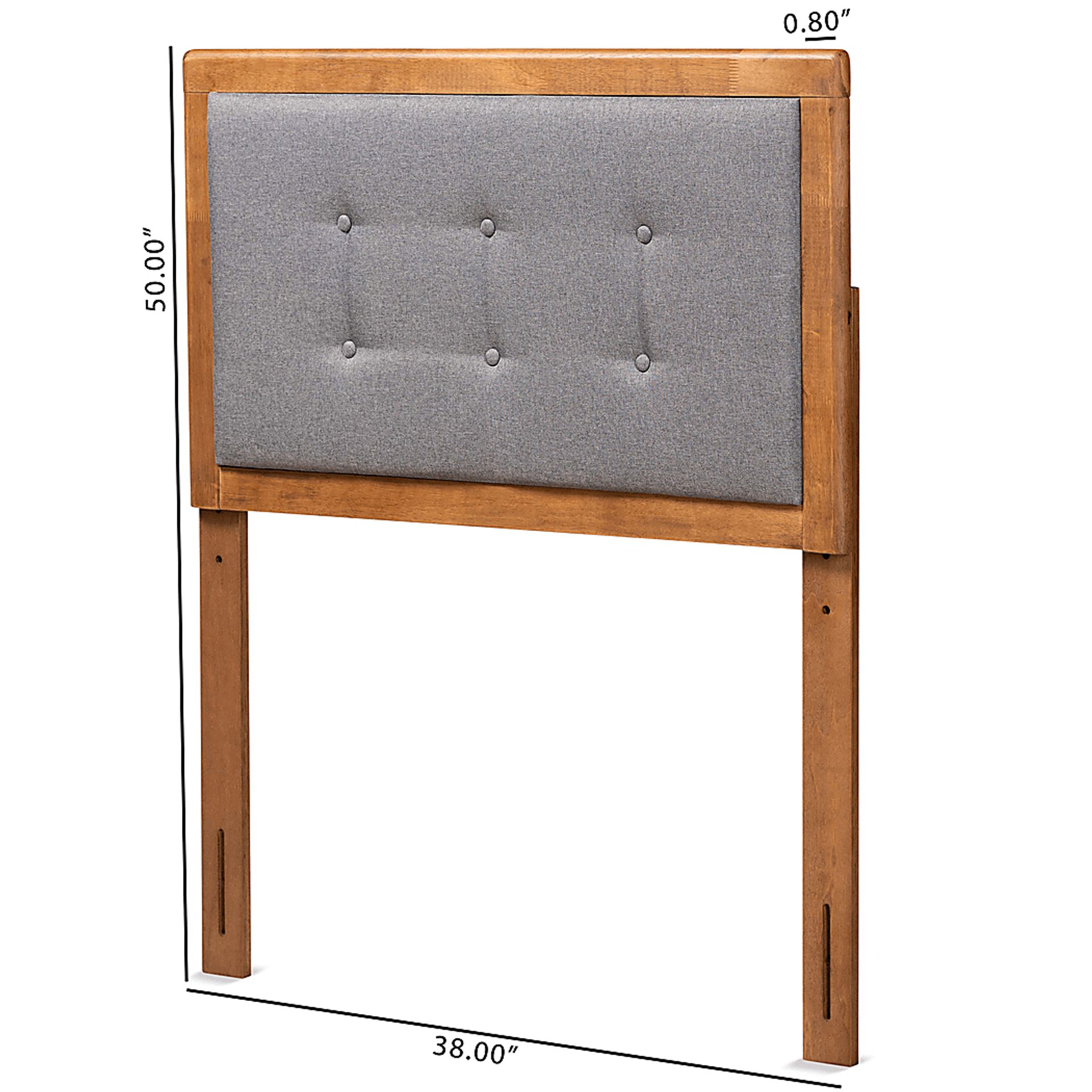 Edenboro Gray Twin Upholstered Headboard - Image 5