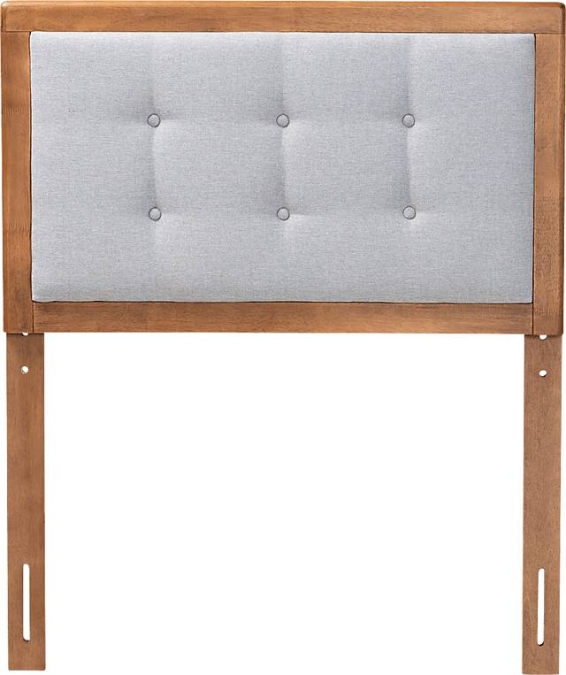Edenboro Light Gray Twin Upholstered Headboard - Thumbnail - Image 1