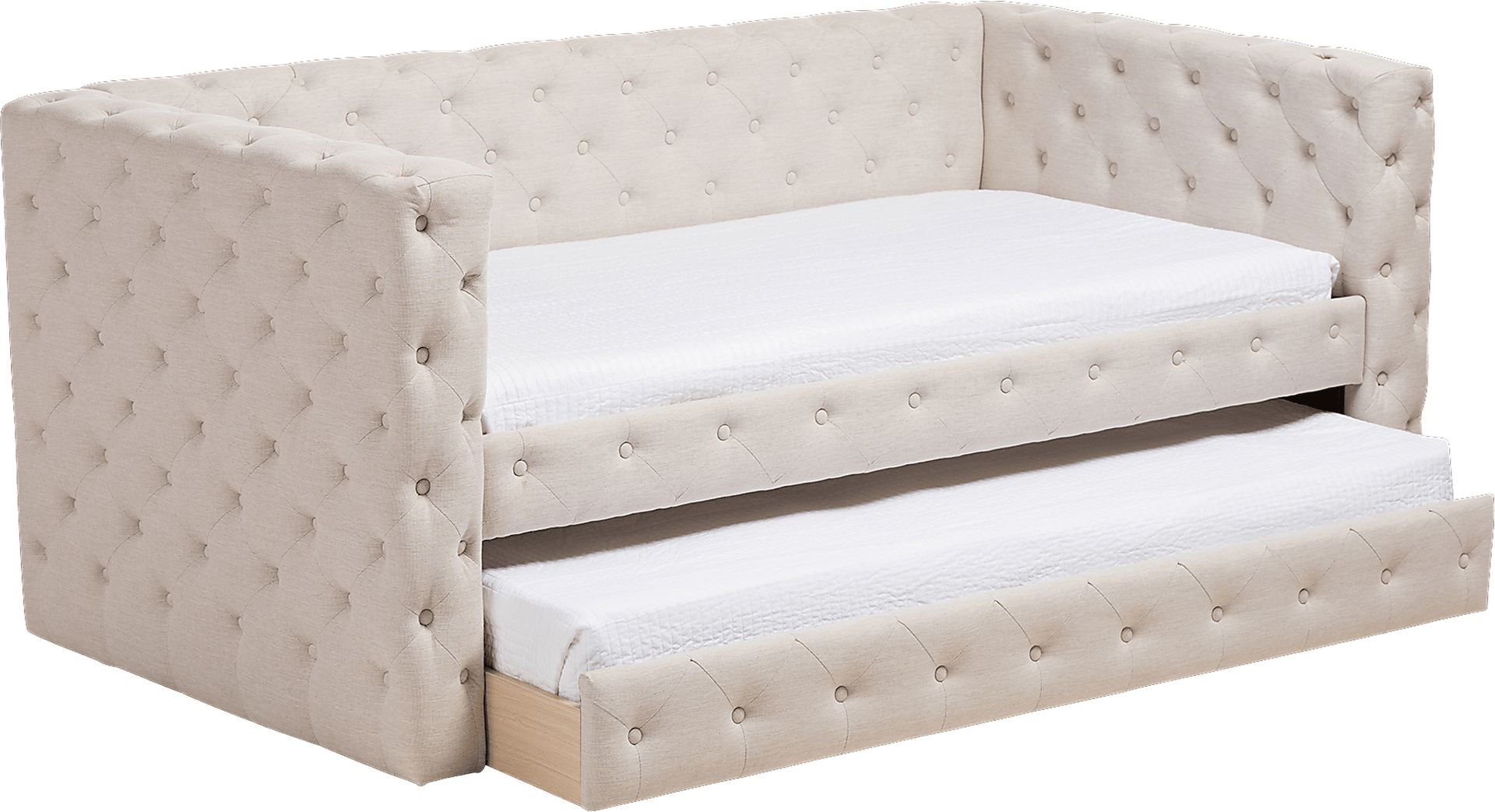 Edenbrook Beige Daybed with Trundle - Image 4