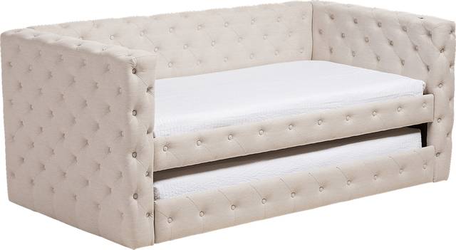 Edenbrook Beige Daybed with Trundle - Thumbnail - Image 1