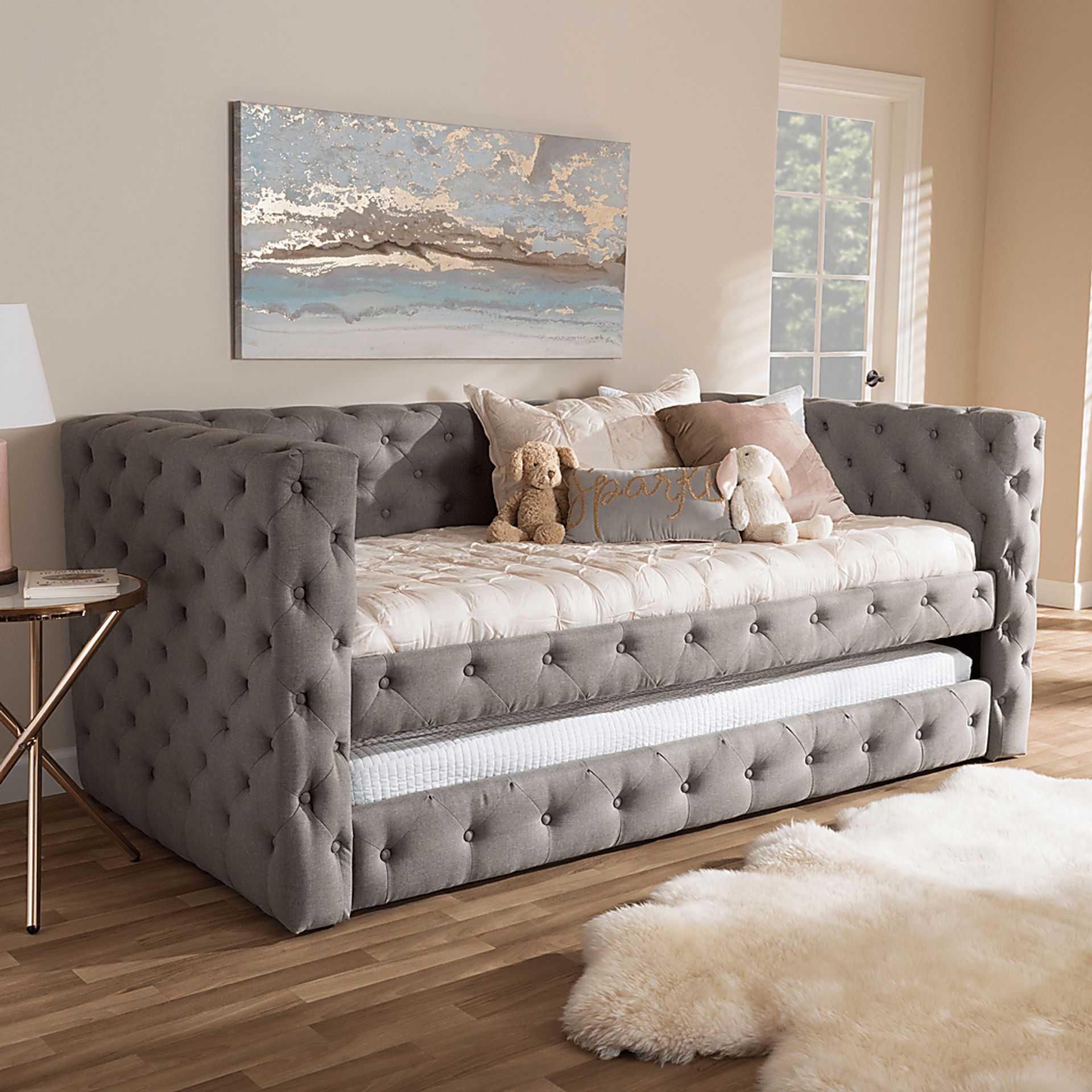 Edenbrook Gray Daybed with Trundle - Image 2