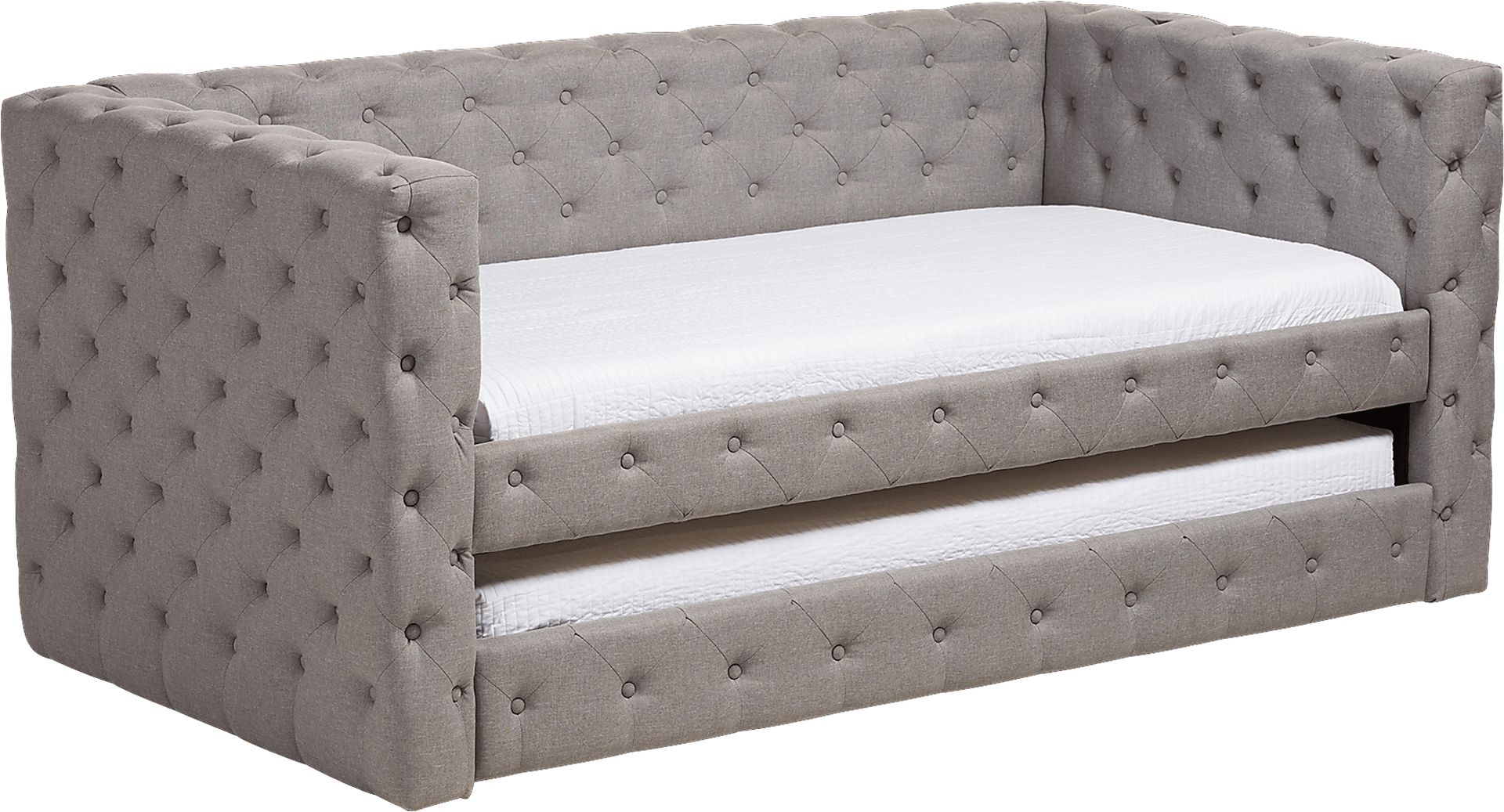 Edenbrook Gray Daybed with Trundle - Image 1