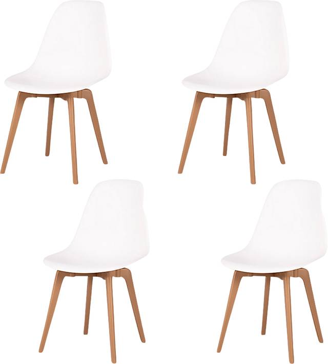 Edenpark White Dining Chair, Set of 4 - Thumbnail - Image 1