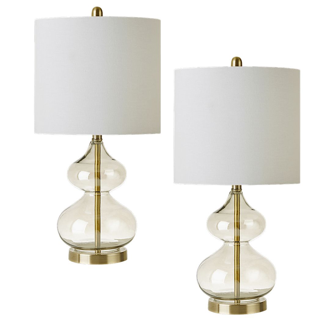 Edenvale Gold Table Lamps, Set of 2