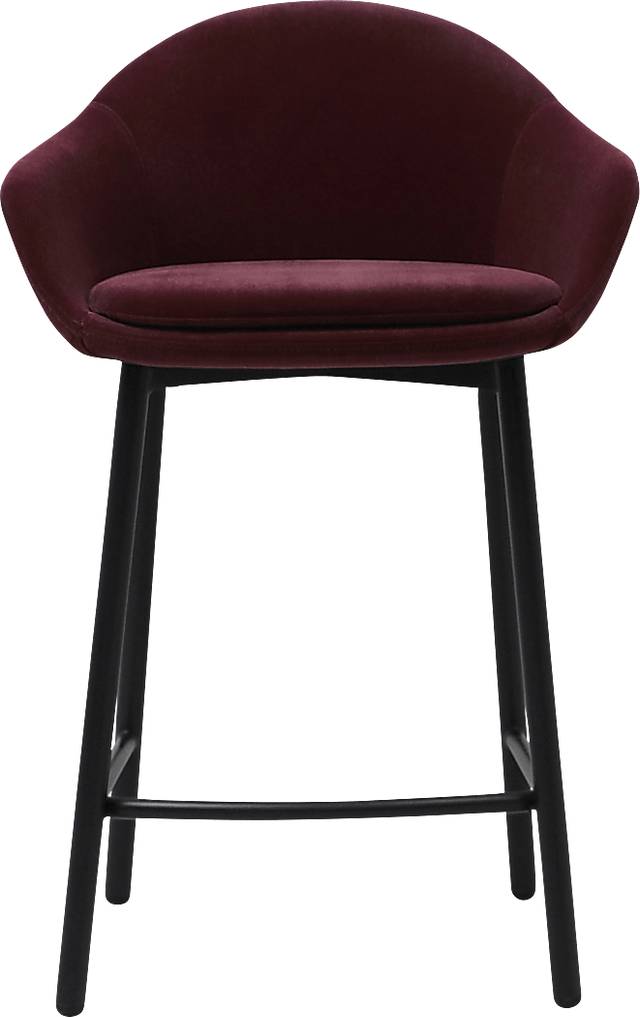 Edered Purple Counter Height Stool - Thumbnail - Image 1