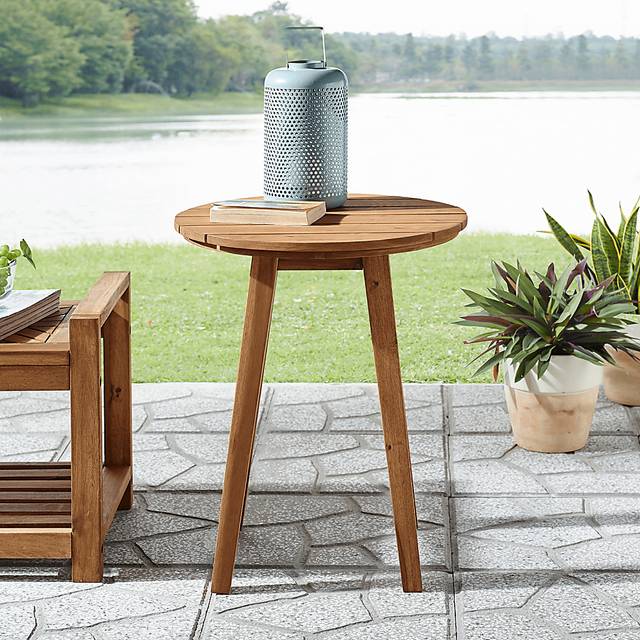 Ederville Brown Outdoor End Table - Thumbnail - Image 4