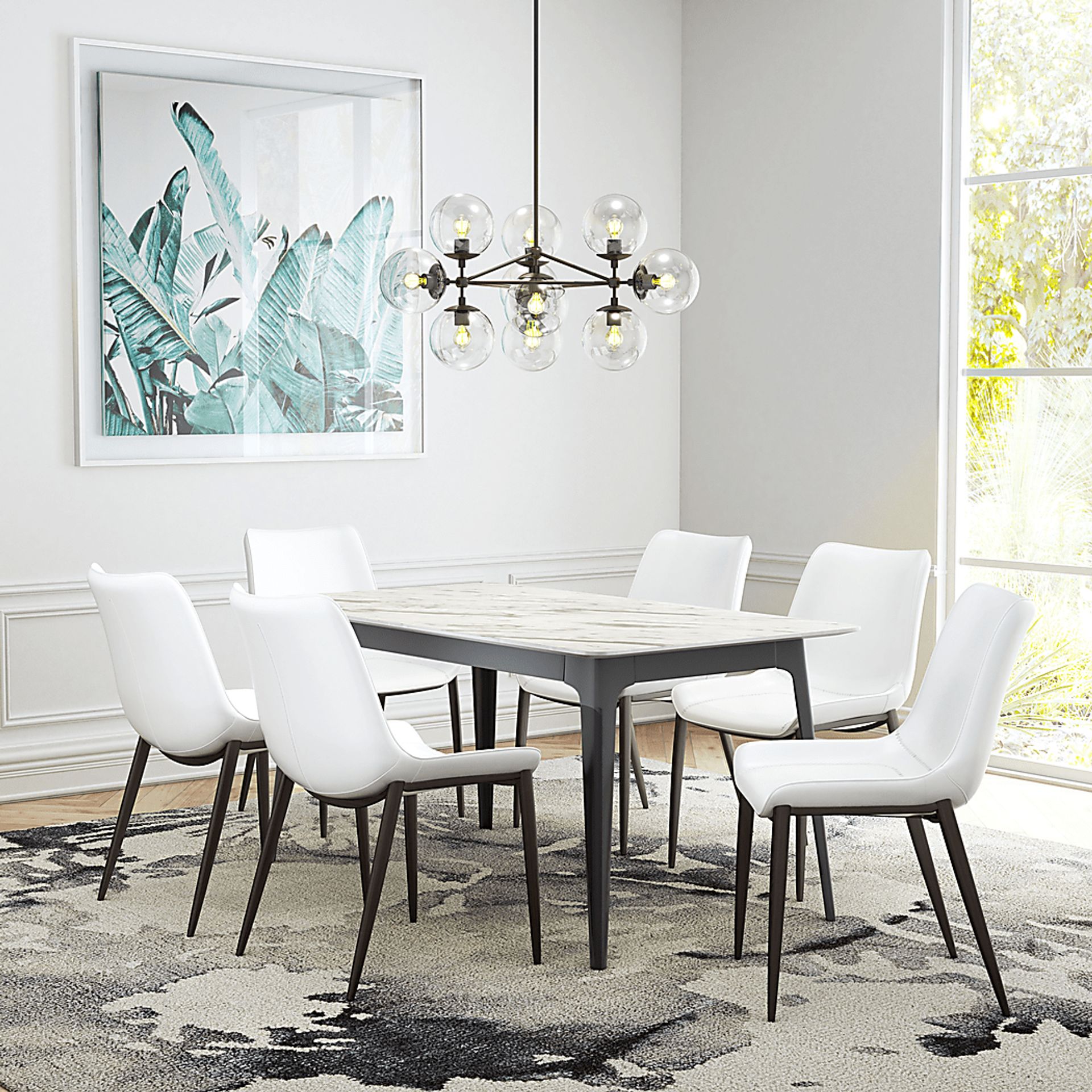 Edgard White Dining Table - Image 5