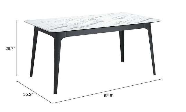 Edgard White Dining Table - Thumbnail - Image 6