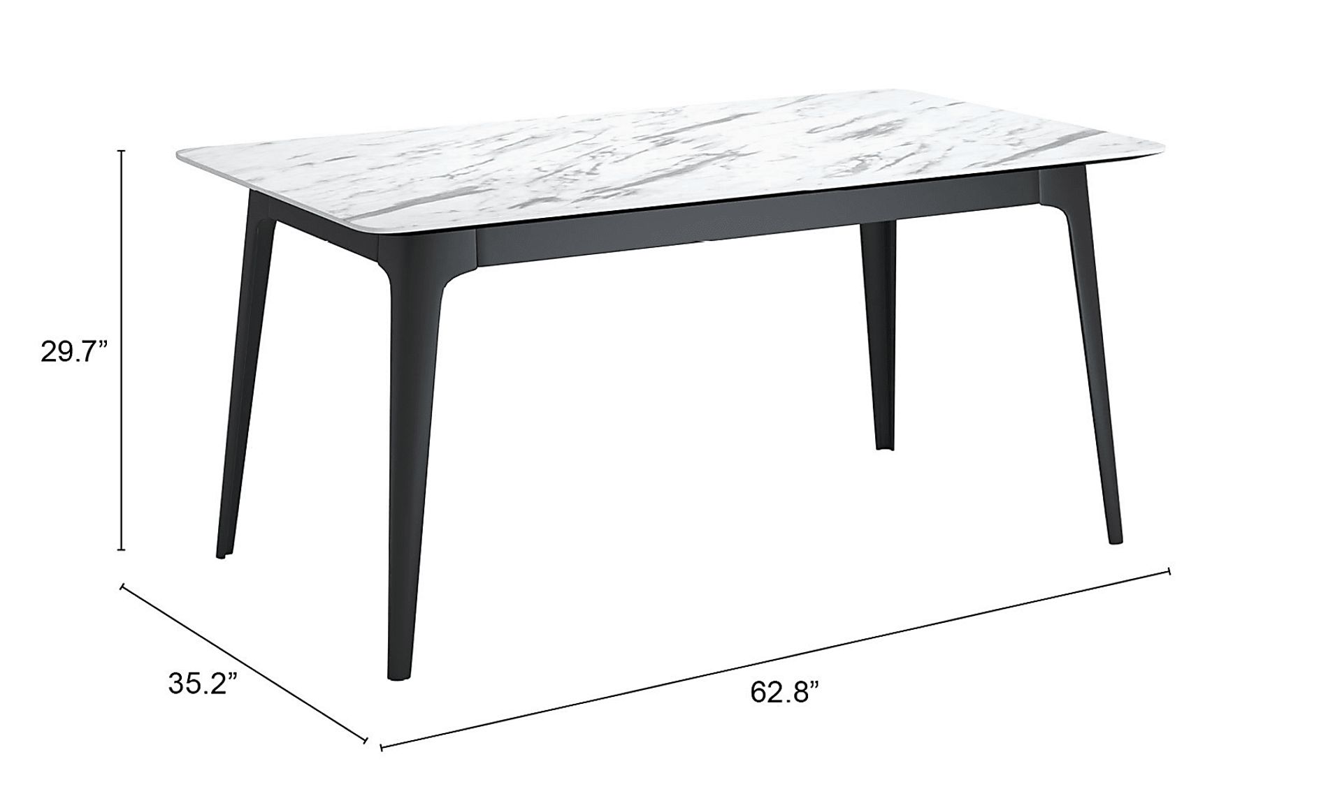 Edgard White Dining Table - Image 6