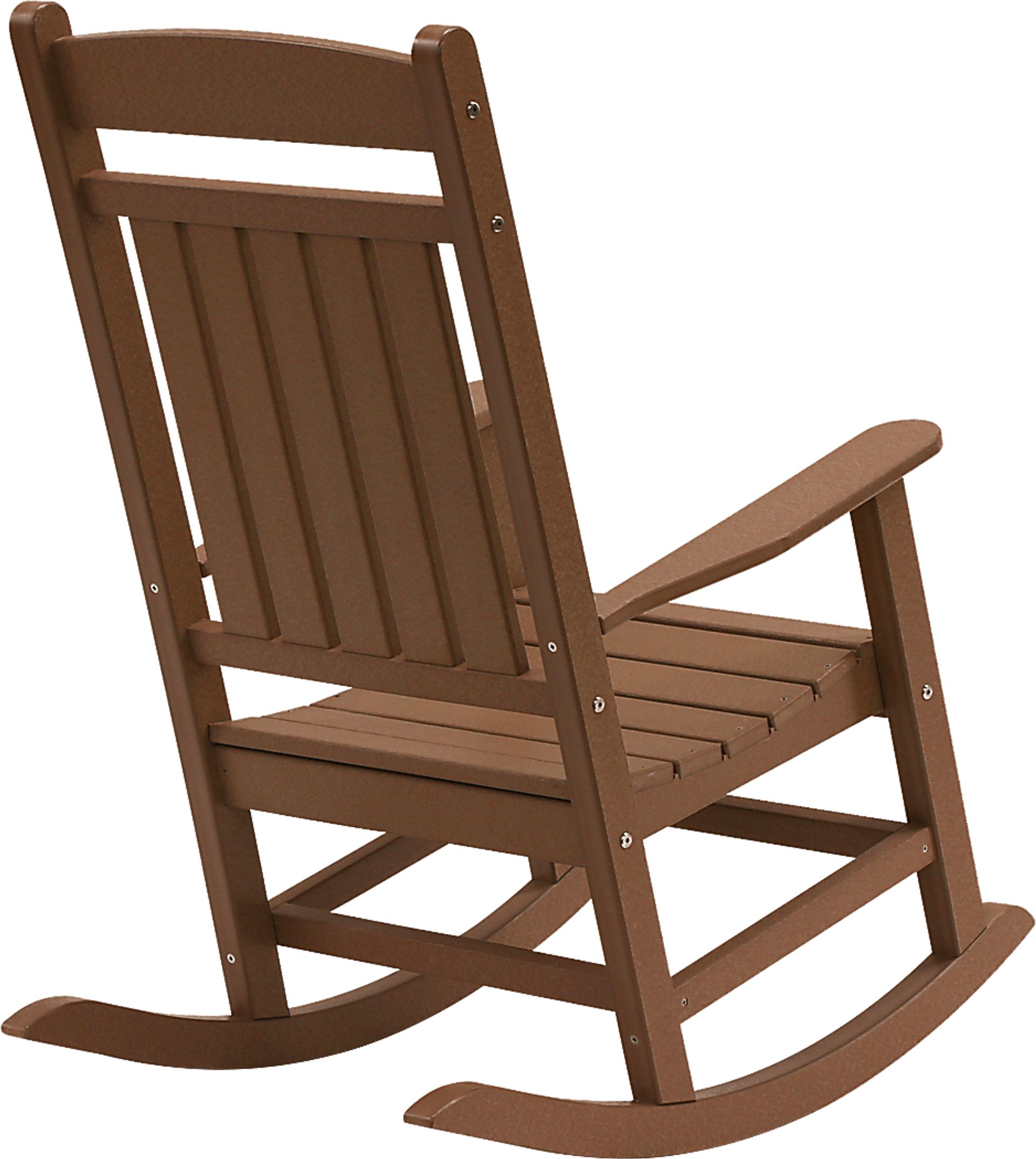 Edgarton Traditional Brown Outdoor Rocker - Image 3