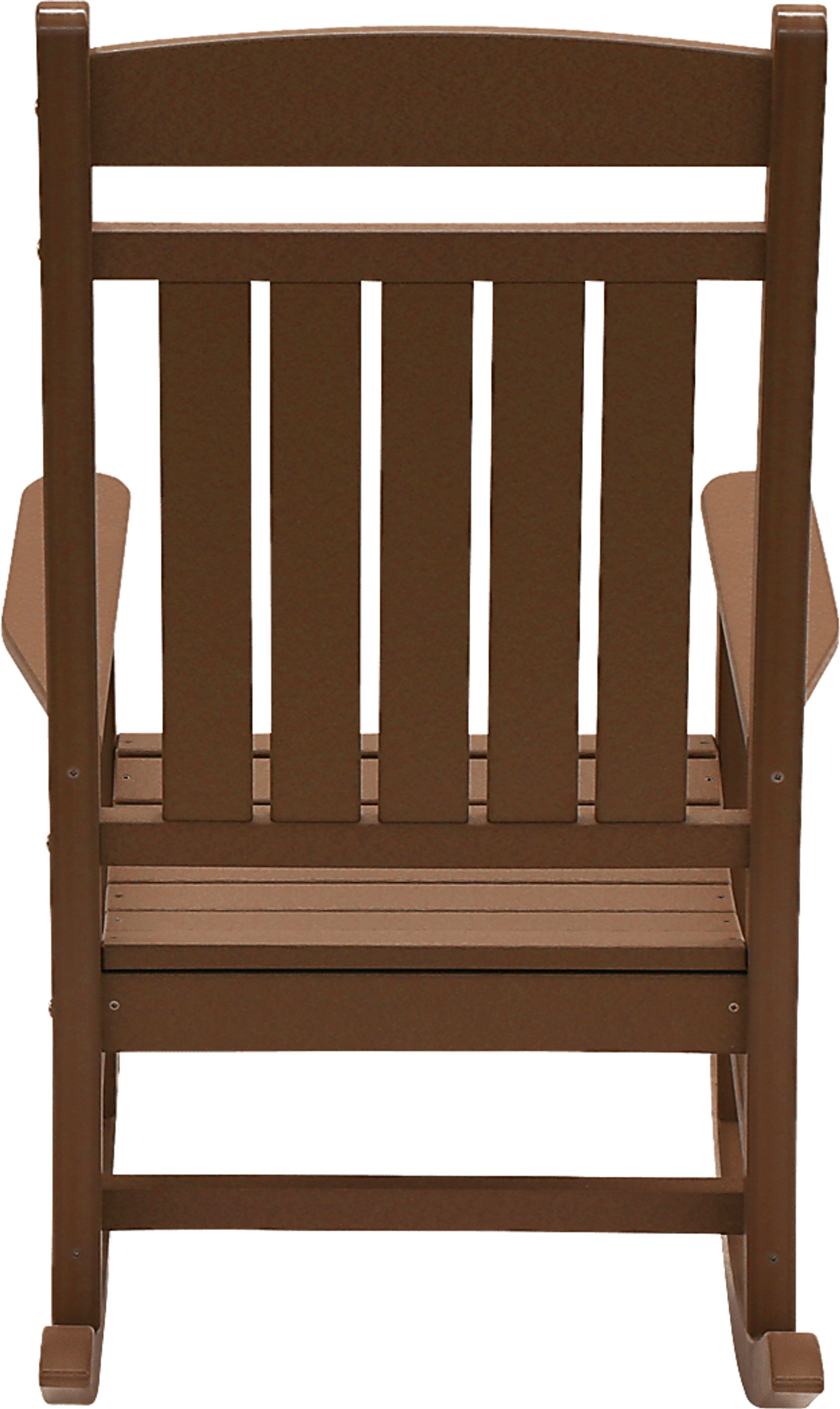 Edgarton Traditional Brown Outdoor Rocker - Image 7