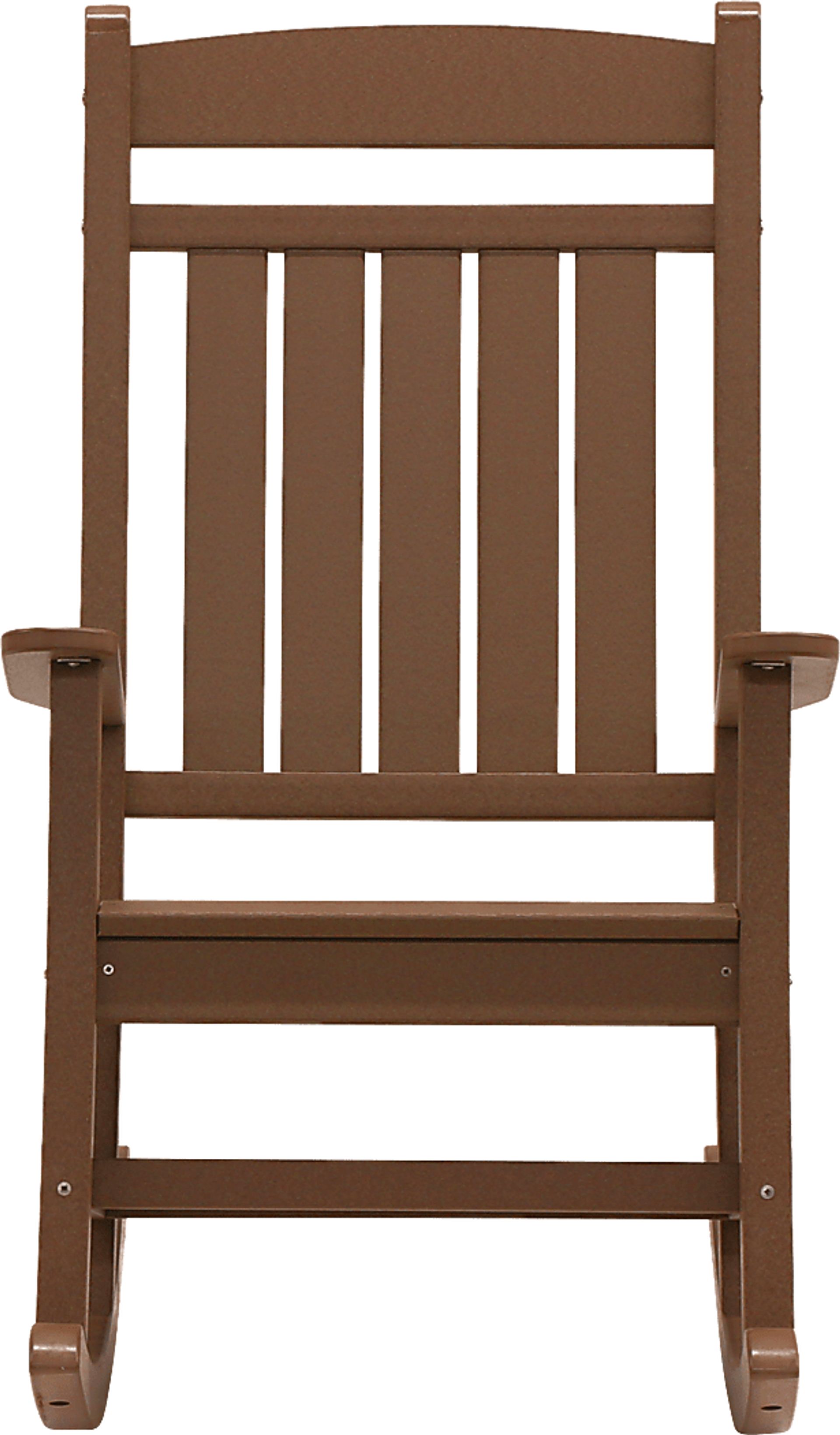 Edgarton Traditional Brown Outdoor Rocker - Image 8