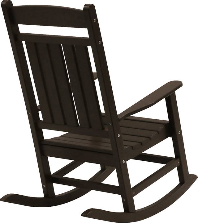 Edgarton Traditional Espresso Outdoor Rocker - Thumbnail - Image 3