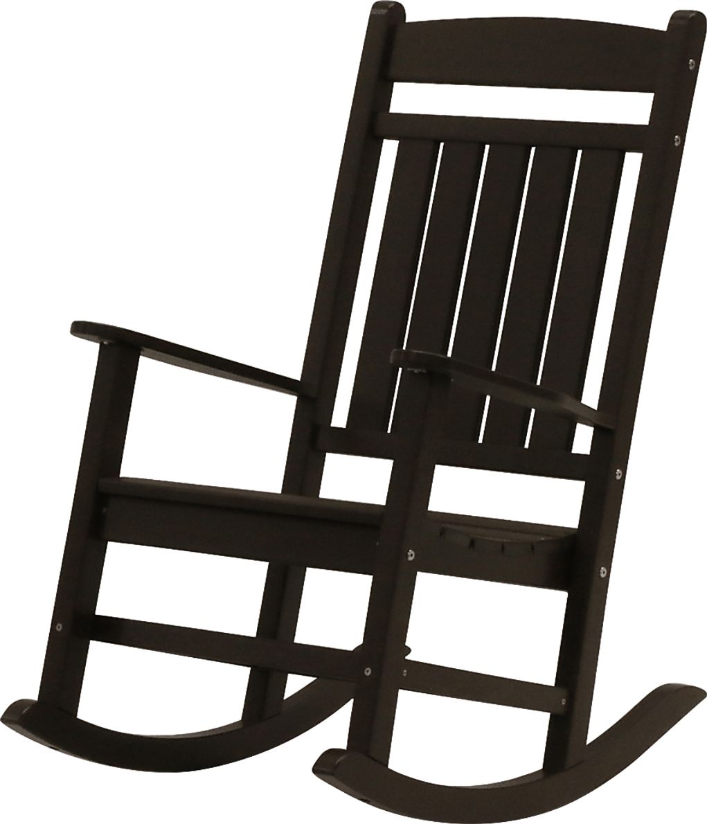 Edgarton Traditional Espresso Outdoor Rocker - Rooms To Go