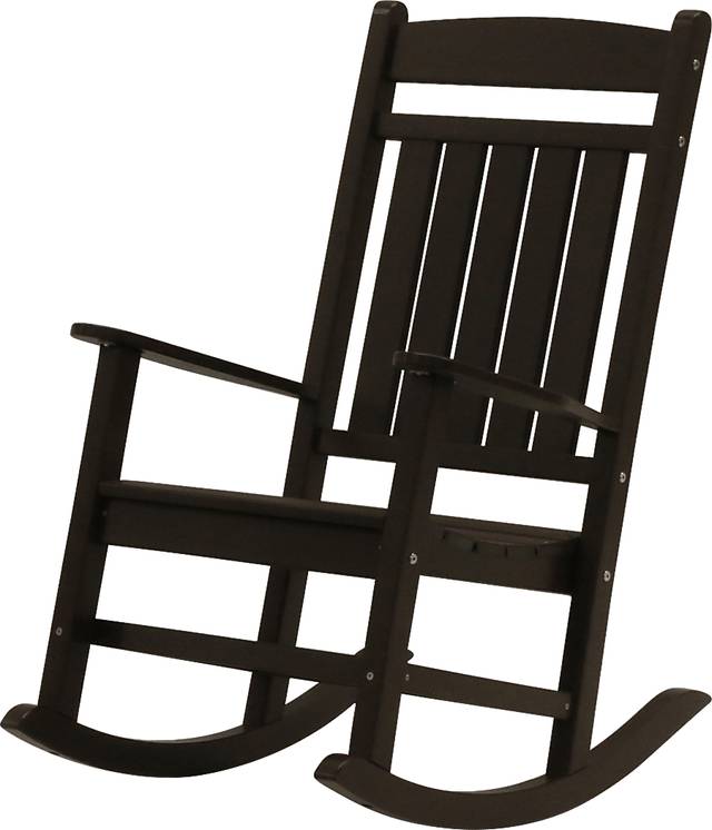 Edgarton Traditional Espresso Outdoor Rocker - Thumbnail - Image 6